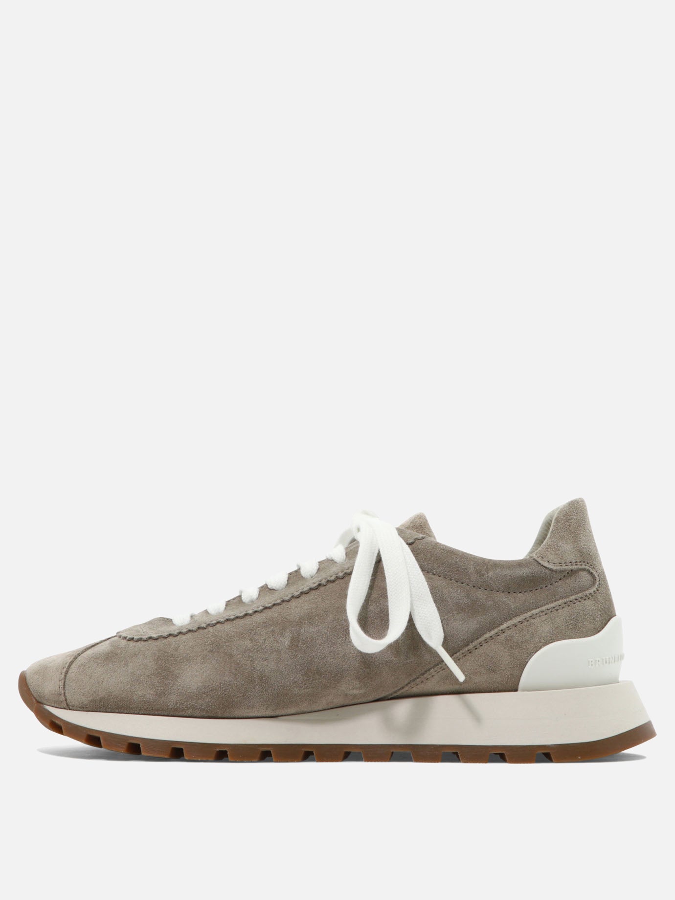 Low top sneakers 100% suede - 100% rubber  Brown - Brunello Cucinelli Women | PDP | VIETTI Online Store | Zoom-Modal_3
