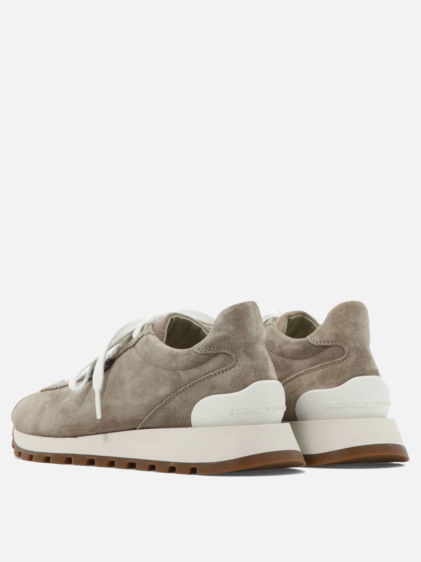 Low top sneakers 100% suede - 100% rubber  Brown - Brunello Cucinelli Women | PDP | VIETTI Online Store | Zoom-Modal_4
