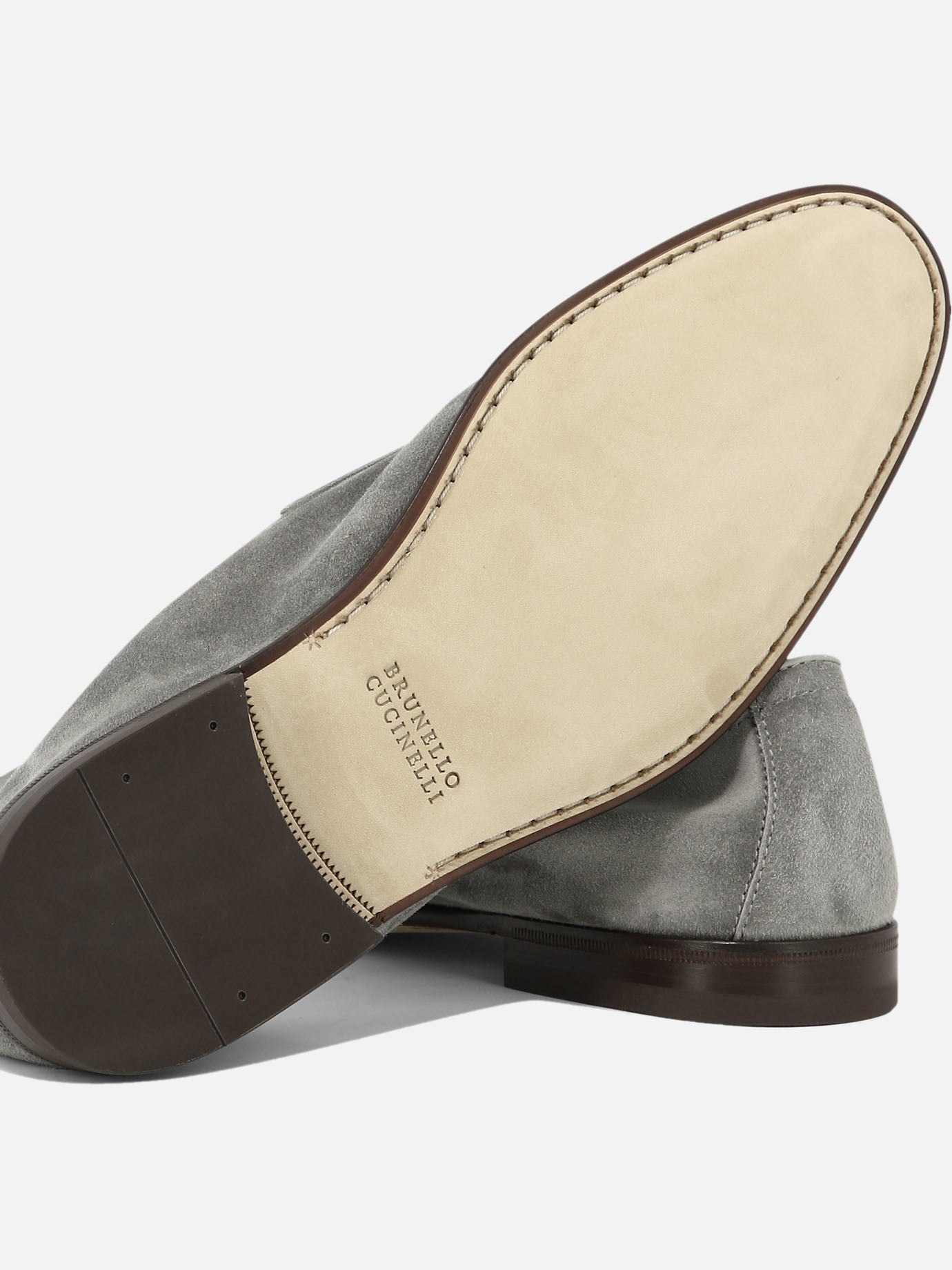Loafers 100% suede - 100% leather  Grey - Brunello Cucinelli Men | PDP | VIETTI Online Store | Zoom-Modal_5
