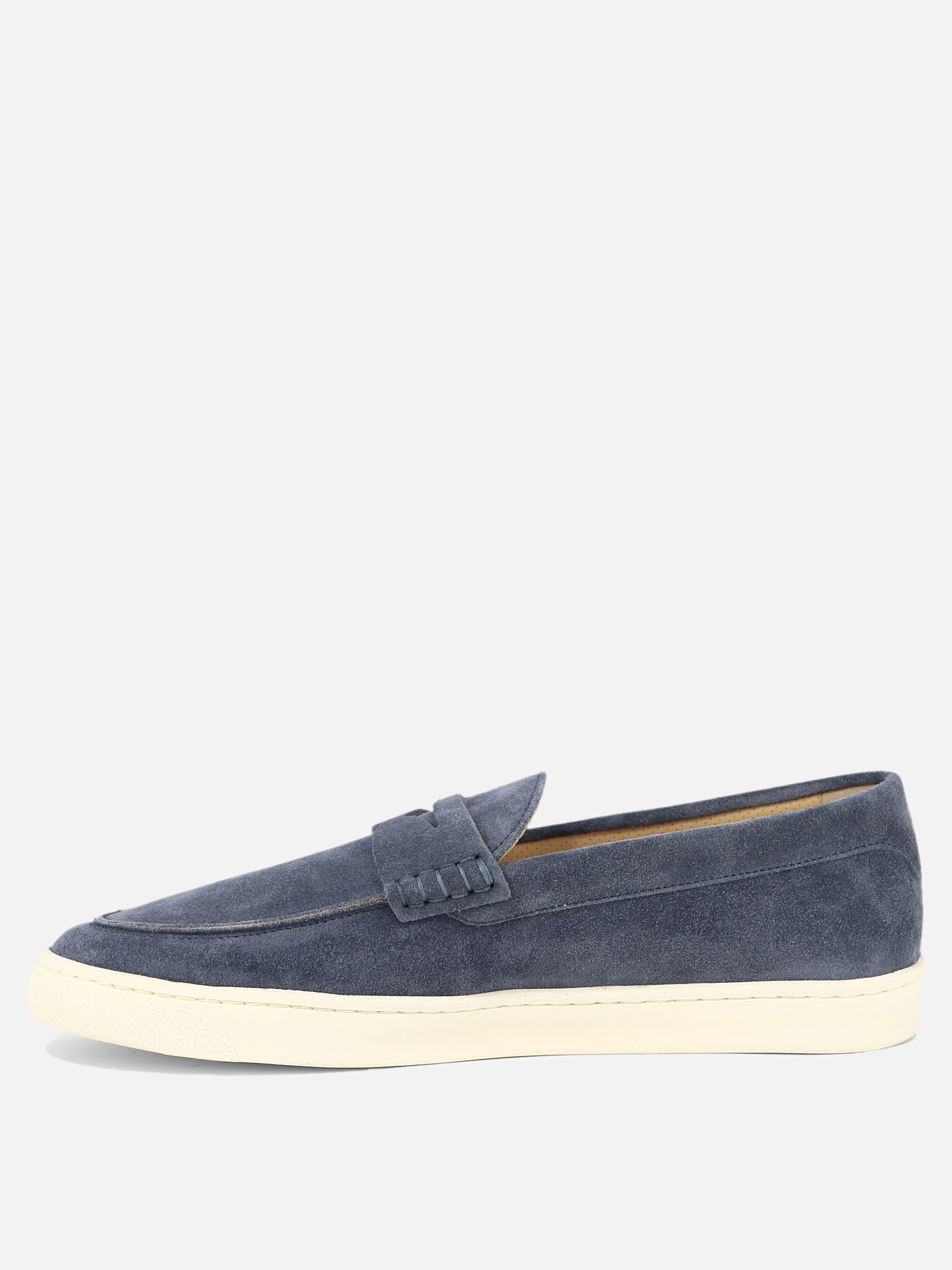 Suede loafers with latex sole