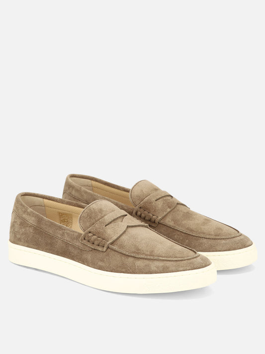 Loafers 100% suede - 100% rubber  Beige - Brunello Cucinelli Men | PLP | VIETTI Online Store | 2
