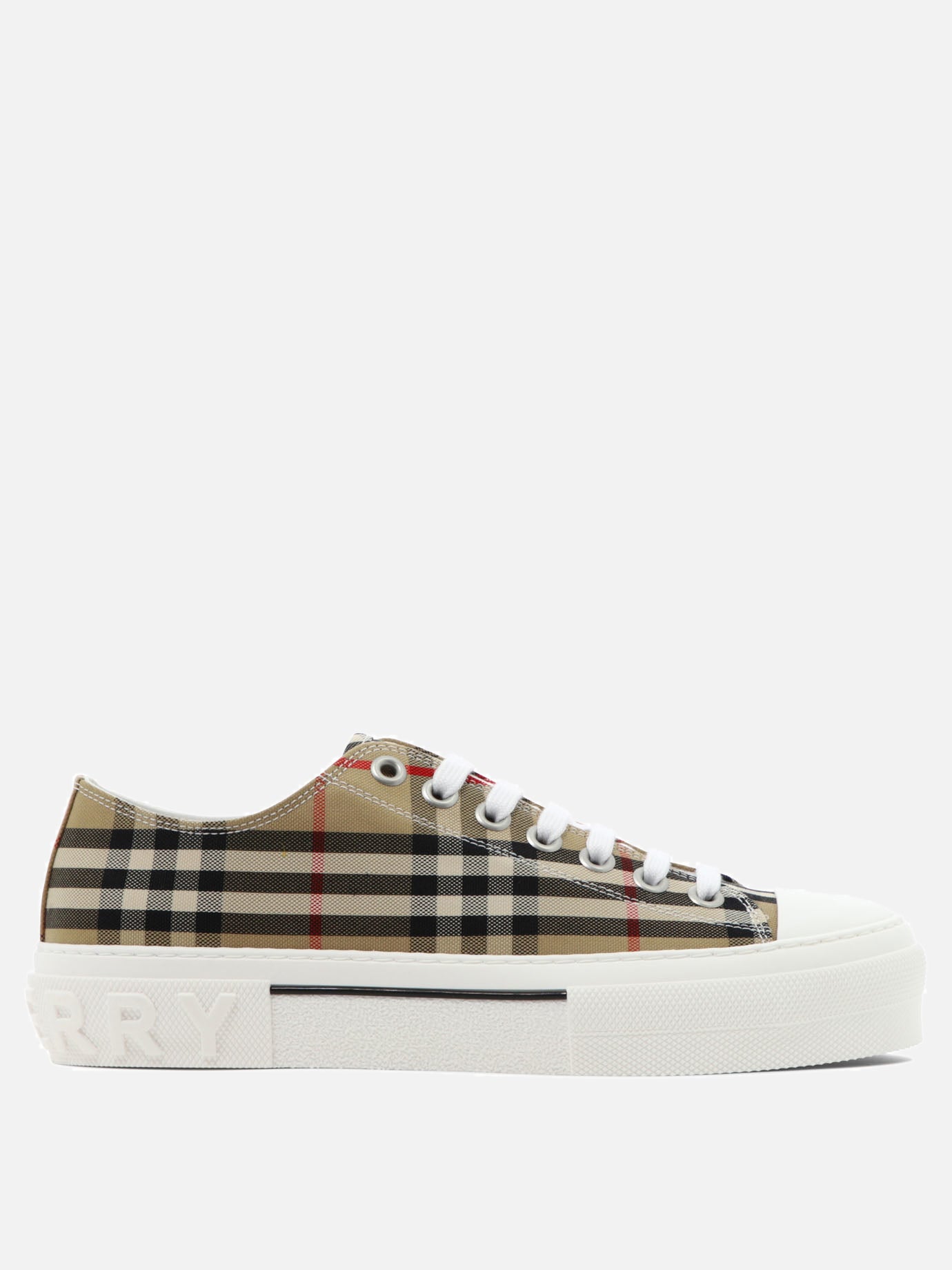 Sneaker basse 100% cotton - 100% rubber  Beige - Burberry Uomo | PDP | VIETTI Online Store | thumbnail