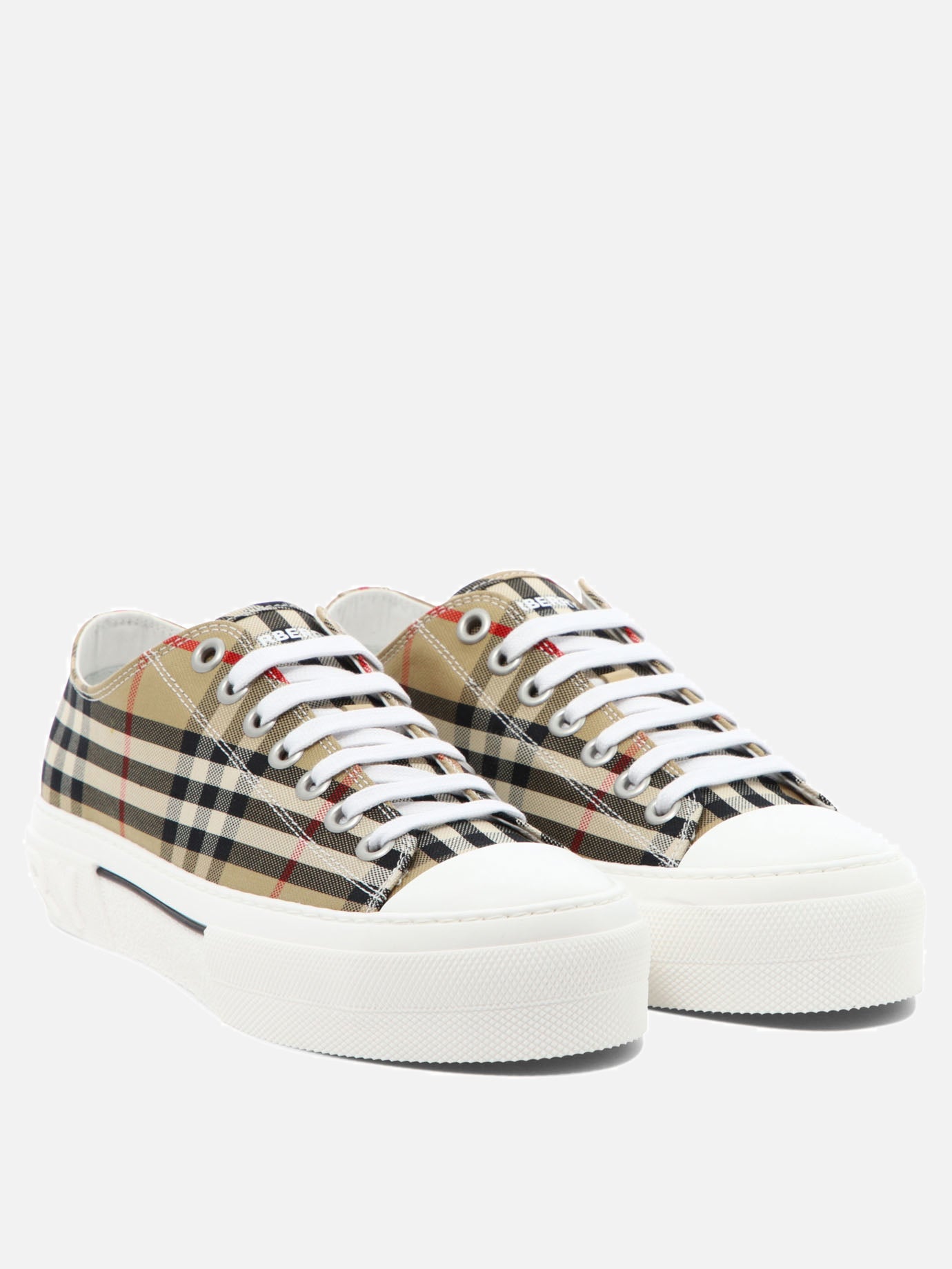 Sneaker basse 100% cotton - 100% rubber  Beige - Burberry Uomo | PDP | VIETTI Online Store | Zoom-Modal_2

