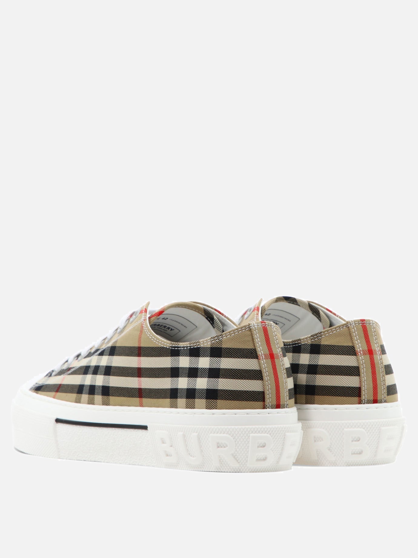 Sneaker basse 100% cotton - 100% rubber  Beige - Burberry Uomo | PDP | VIETTI Online Store | Zoom-Modal_4
