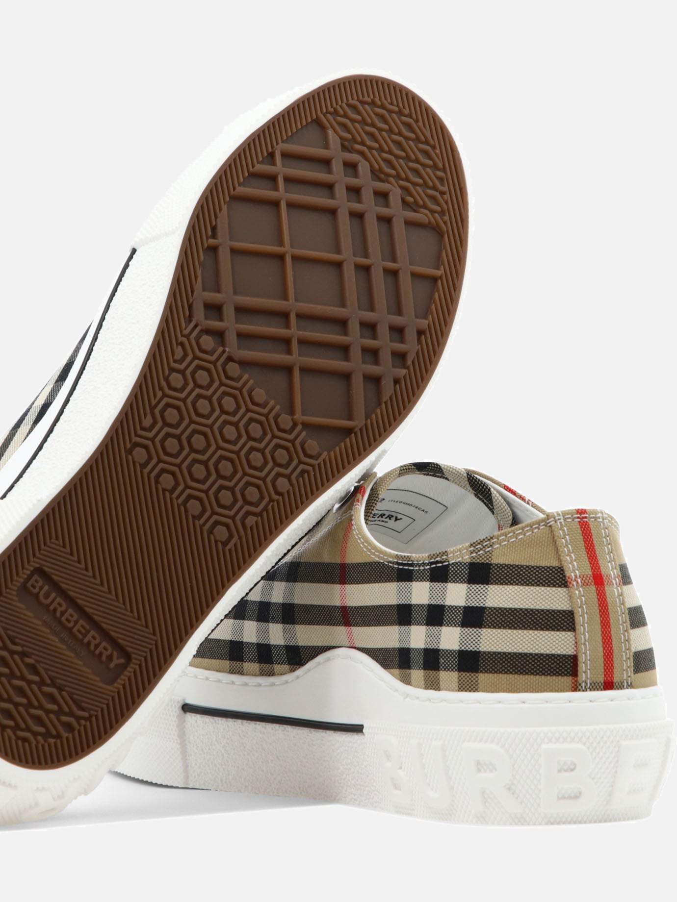 Sneaker basse 100% cotton - 100% rubber  Beige - Burberry Uomo | PDP | VIETTI Online Store | Zoom-Modal_5
