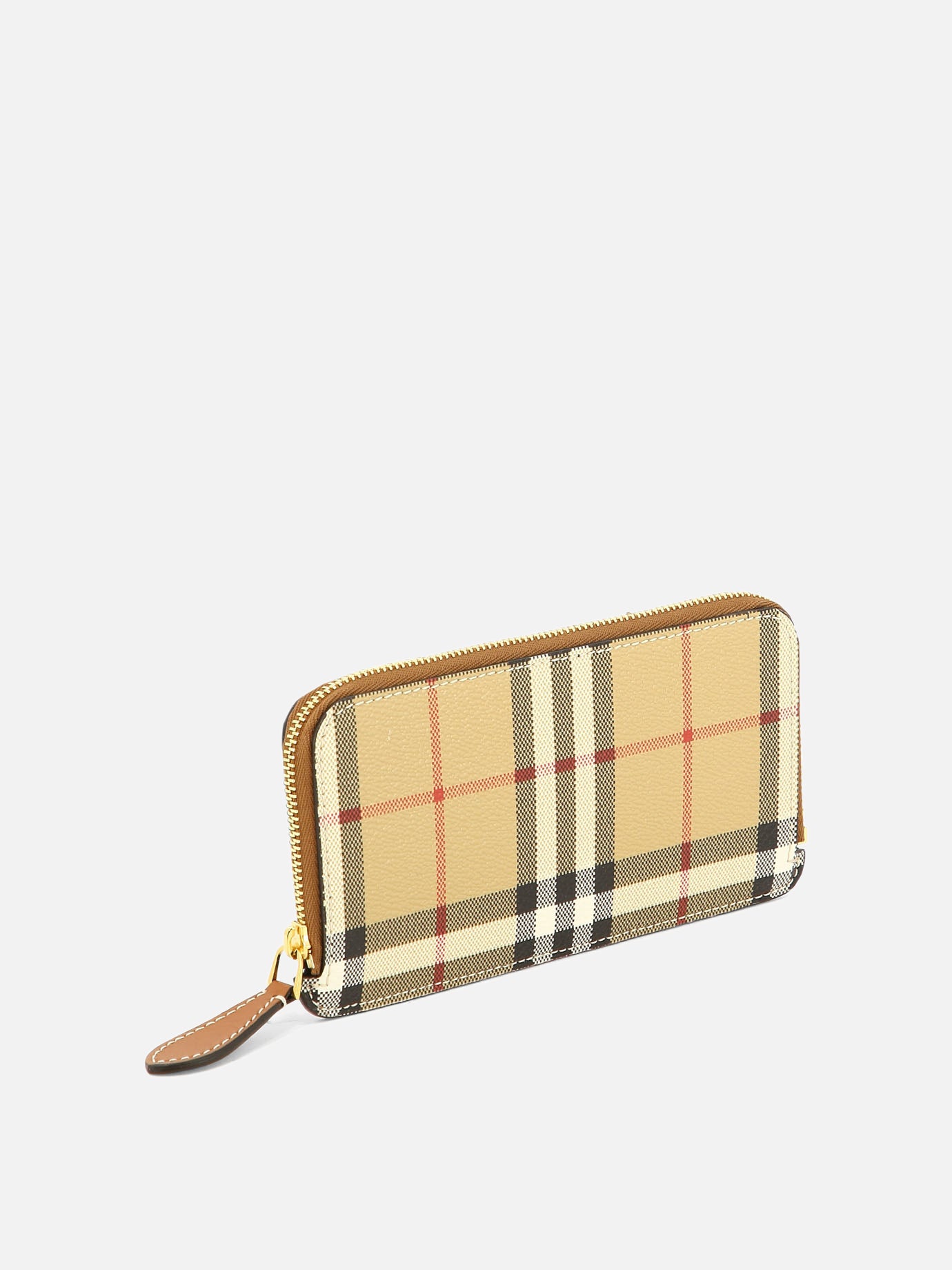 Portacarte 71% polyurethane 16% polyester 12% cotton 1% acrylic  Beige - Burberry Donna | PDP | VIETTI Online Store | Zoom-Modal_2
