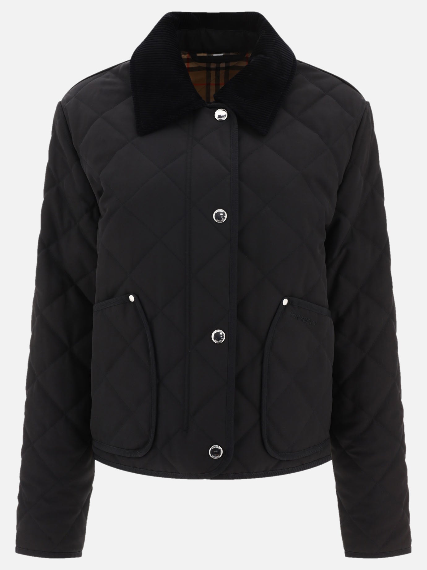 Giacche leggere & Trapuntate 100% polyester - Padding: polyester  Nero - Burberry Donna | PDP | VIETTI Online Store | thumbnail