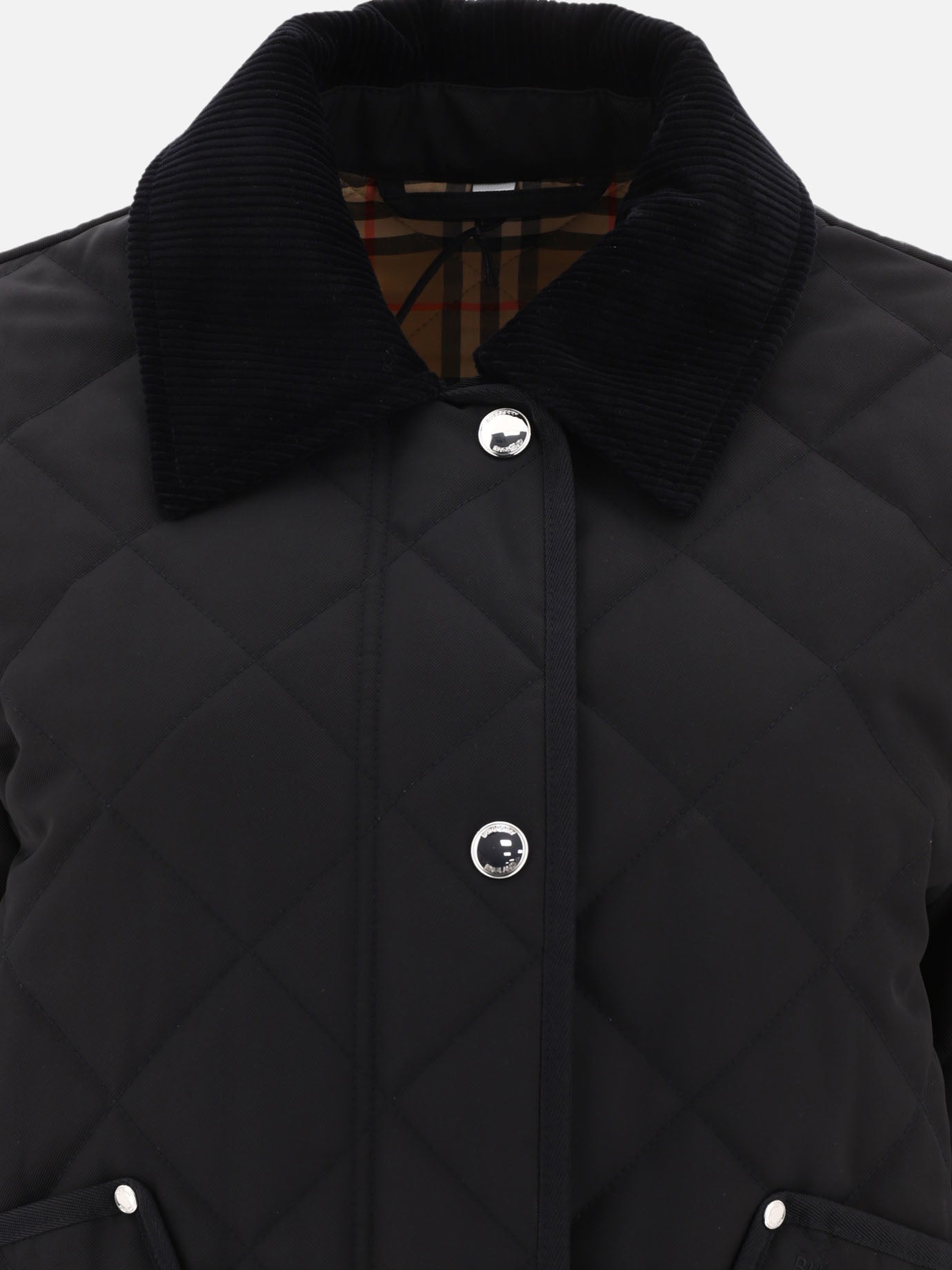 Giacche leggere & Trapuntate 100% polyester - Padding: polyester  Nero - Burberry Donna | PDP | VIETTI Online Store | thumbnail_3