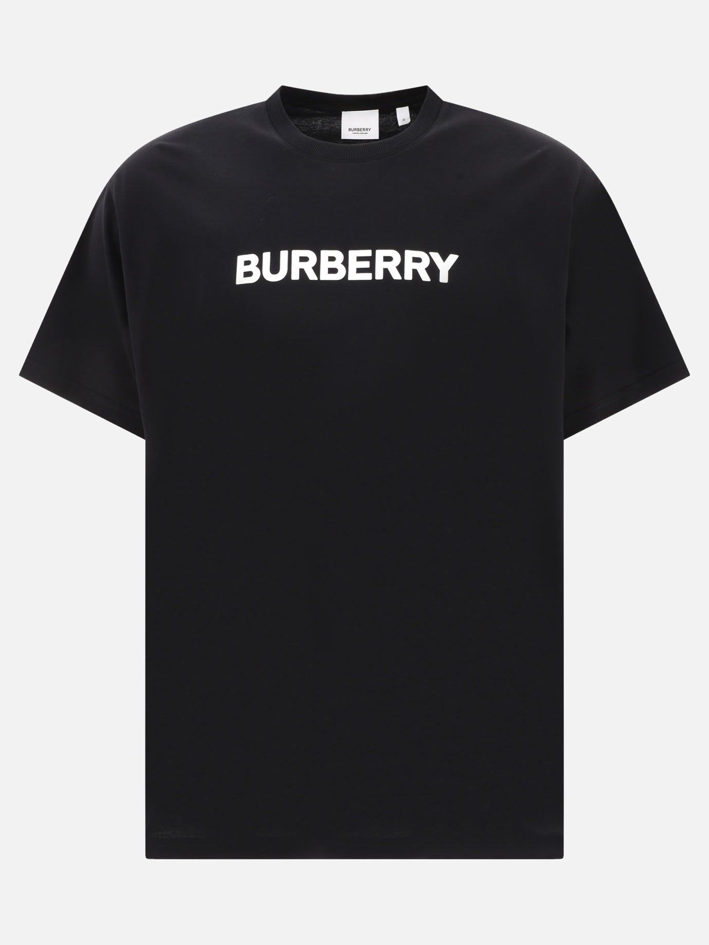 T-shirt girocollo 100% cotton  Nero - Burberry Uomo | PDP | VIETTI Online Store | thumbnail