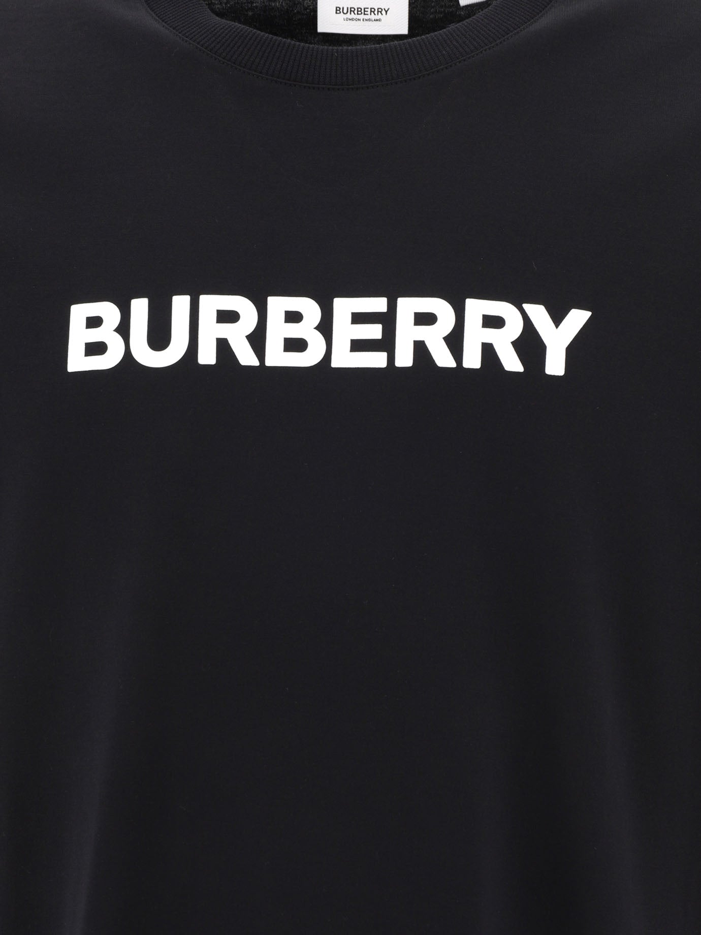 T-shirt girocollo 100% cotton  Nero - Burberry Uomo | PDP | VIETTI Online Store | thumbnail_3