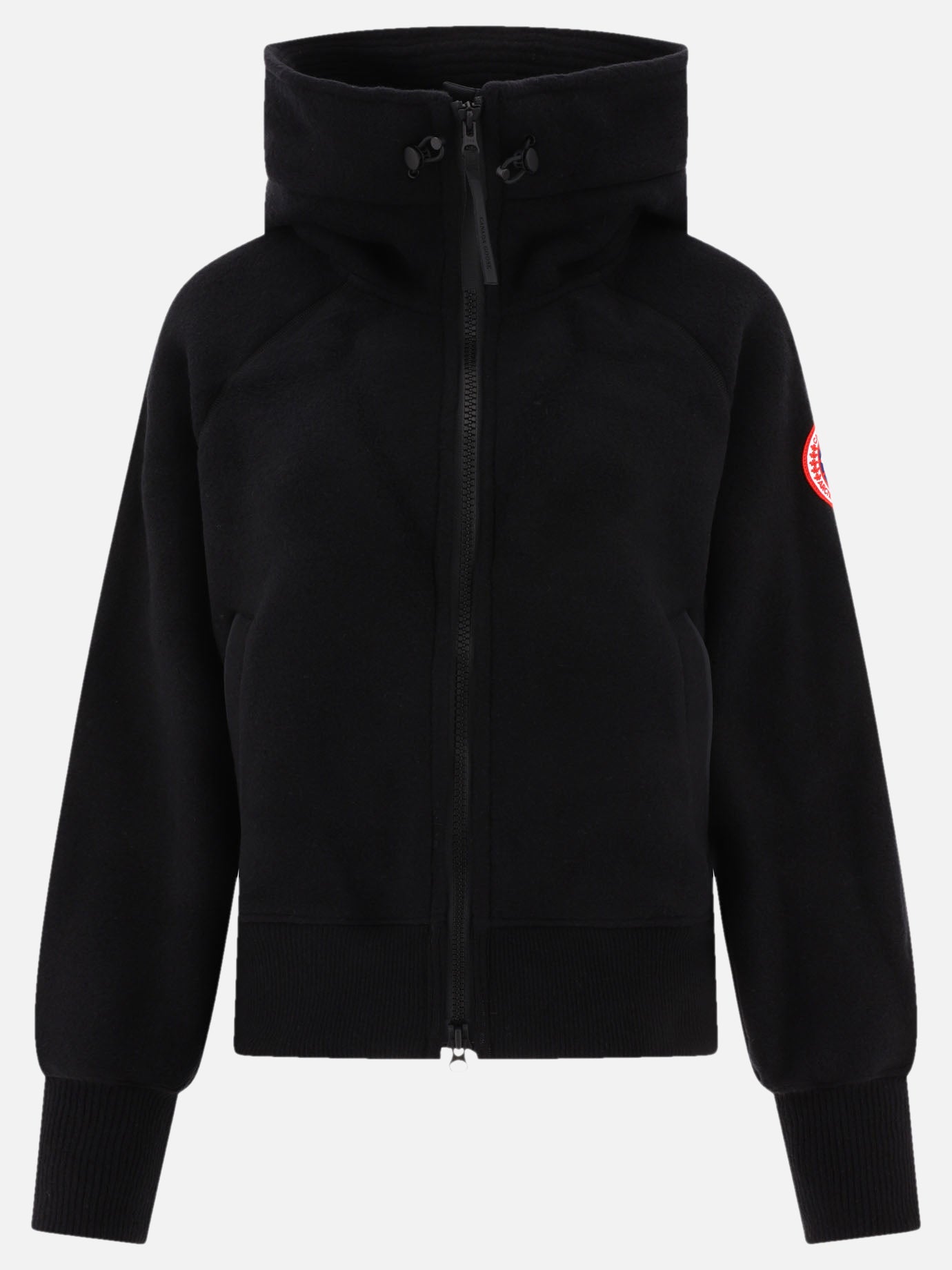 Bomber 62% wool 17% lyocell 13% polyester 4% nylon 4% other fibers  Nero - Canada Goose Donna | PDP | VIETTI Online Store | thumbnail