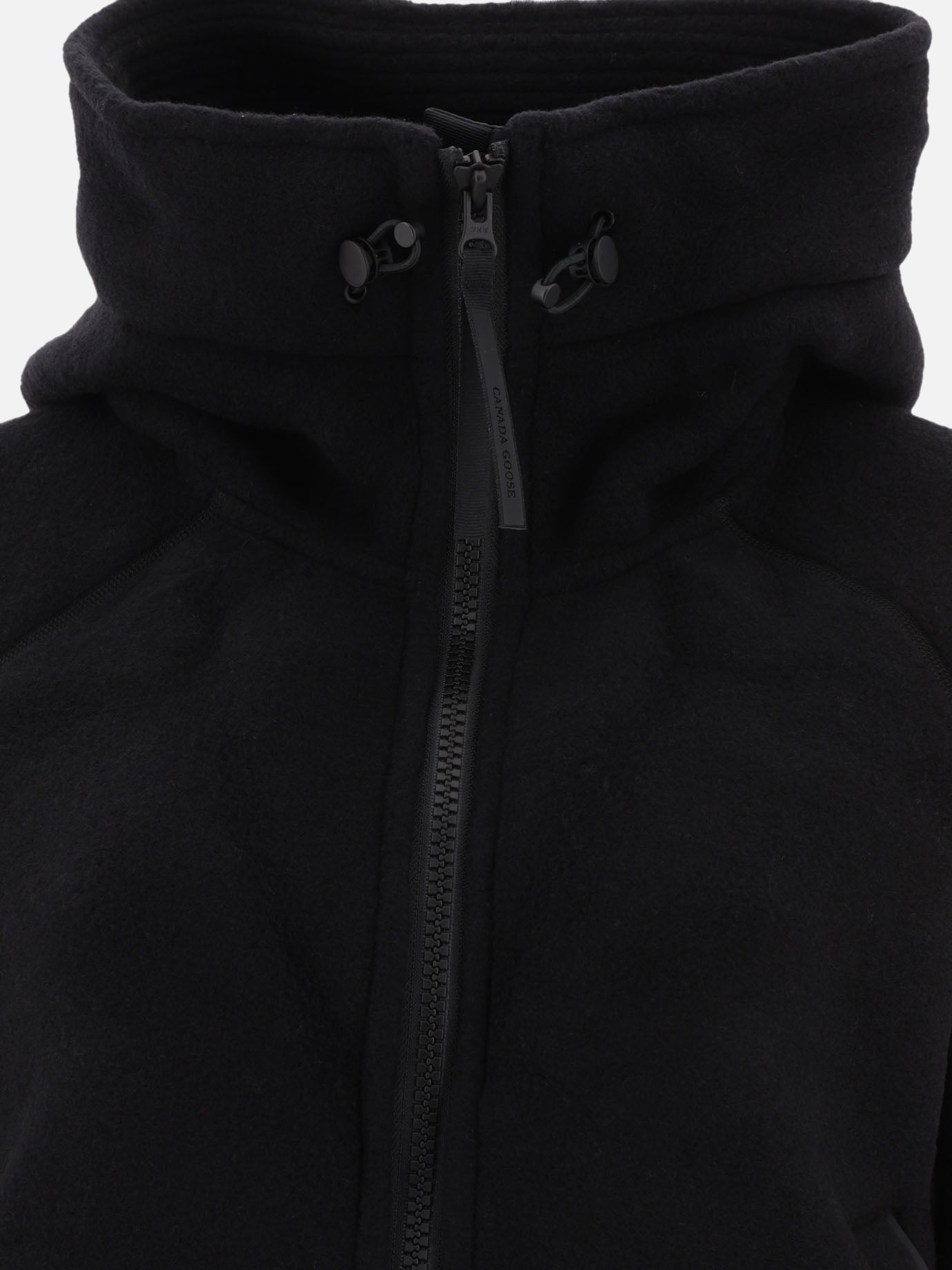 Bomber 62% wool 17% lyocell 13% polyester 4% nylon 4% other fibers  Nero - Canada Goose Donna | PDP | VIETTI Online Store | thumbnail_3