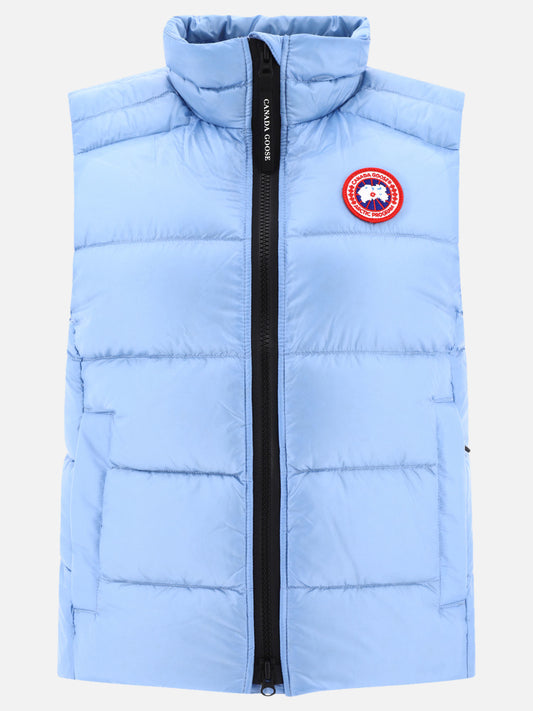Giacche smanicate 100% nylon - Padding: down and feather  Azzurro - Canada Goose Donna | PLP | VIETTI Online Store 
