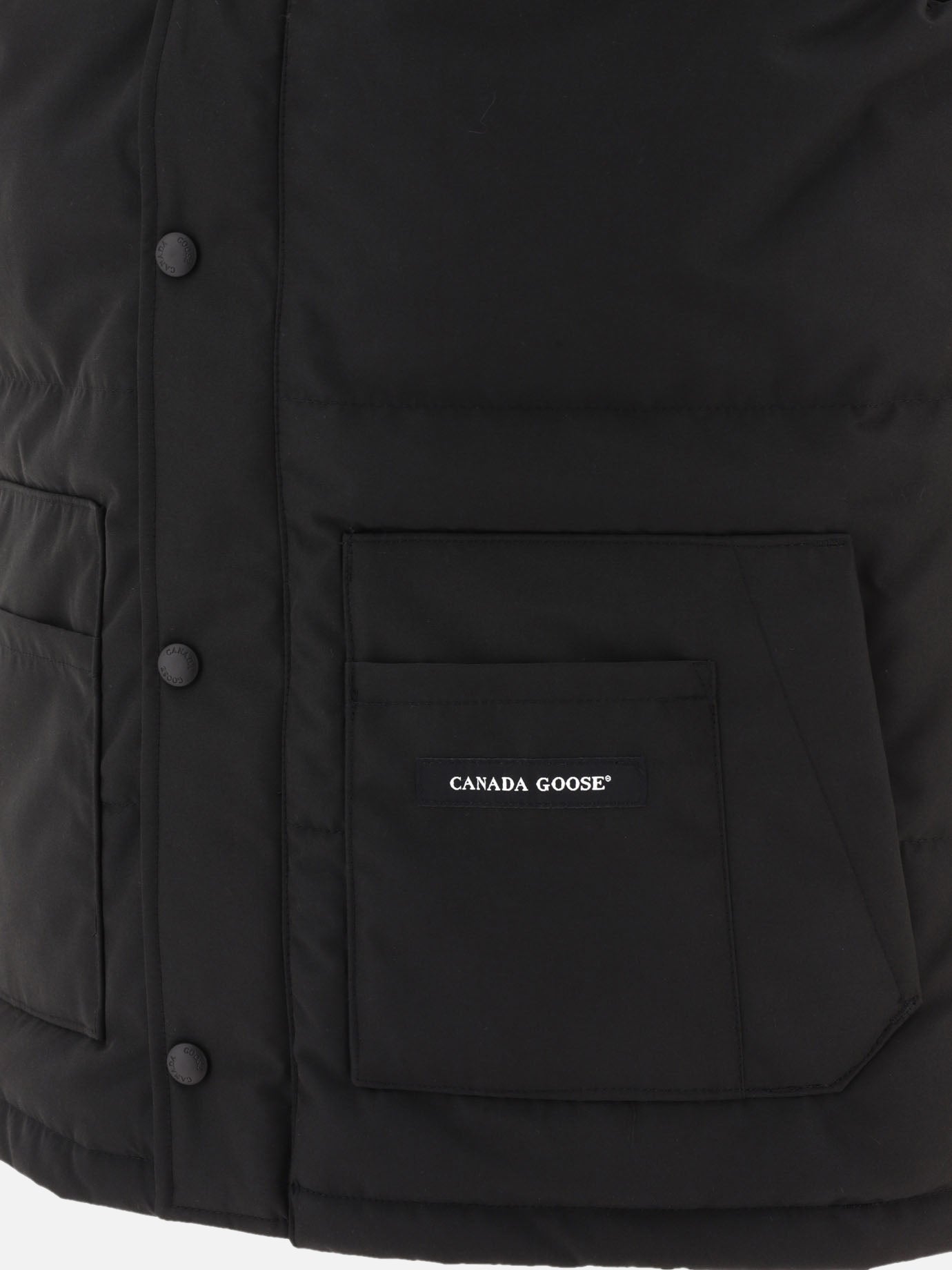 Giacche smanicate 84% polyester 16% cotton - Padding: down and feathers  Nero - Canada Goose Uomo | PDP | VIETTI Online Store | thumbnail_4