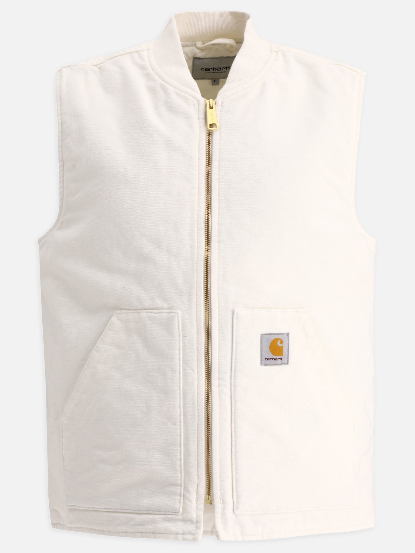 Giacche smanicate 100% organic cotton  Bianco - Carhartt WIP Uomo | PDP | VIETTI Online Store | thumbnail