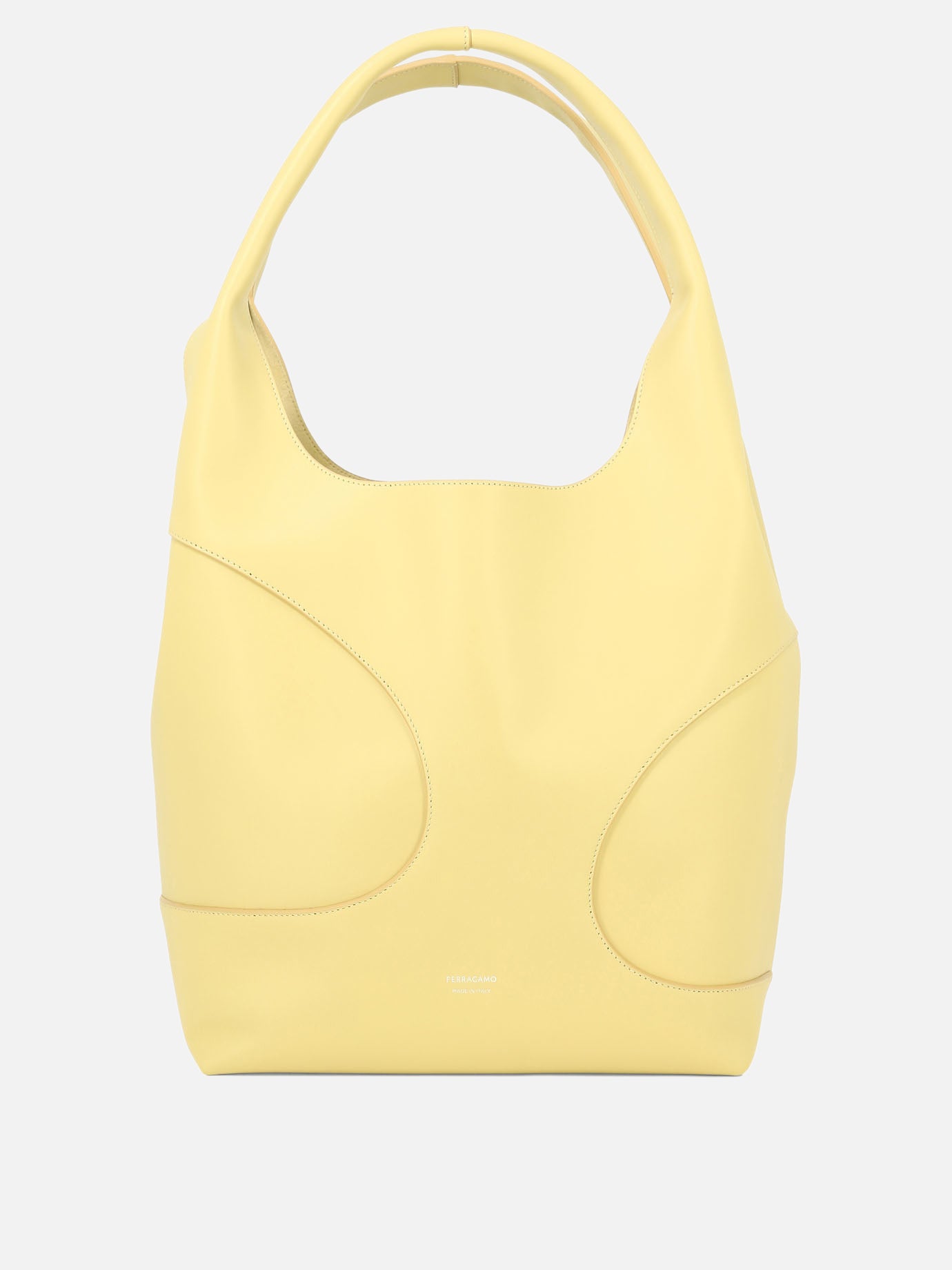 Hobo bag with cut-out detailing