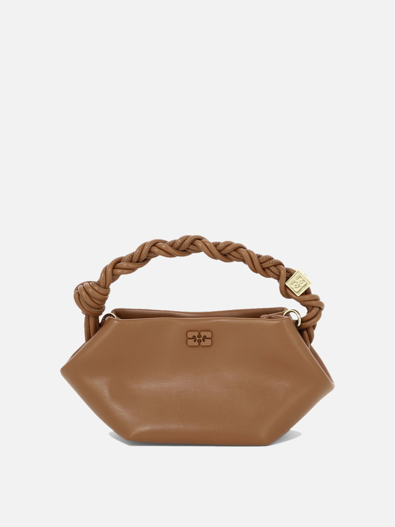 Borse piccole 65% recycled leather 19% polyurethane fibre 16% polyester  Marrone - Ganni Donna | PDP | VIETTI Online Store | Zoom-Modal
