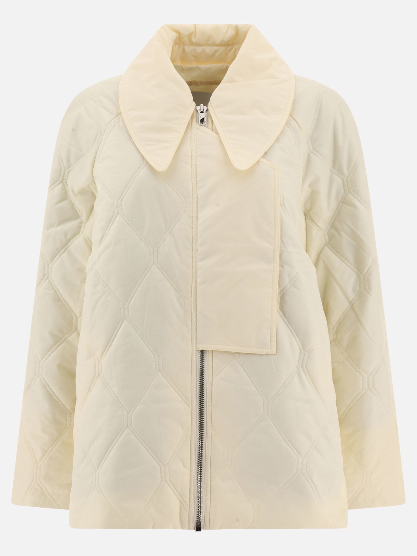 Giacche leggere & Trapuntate 100% recycled polyester  Bianco - Ganni Donna | PDP | VIETTI Online Store | Zoom-Modal
