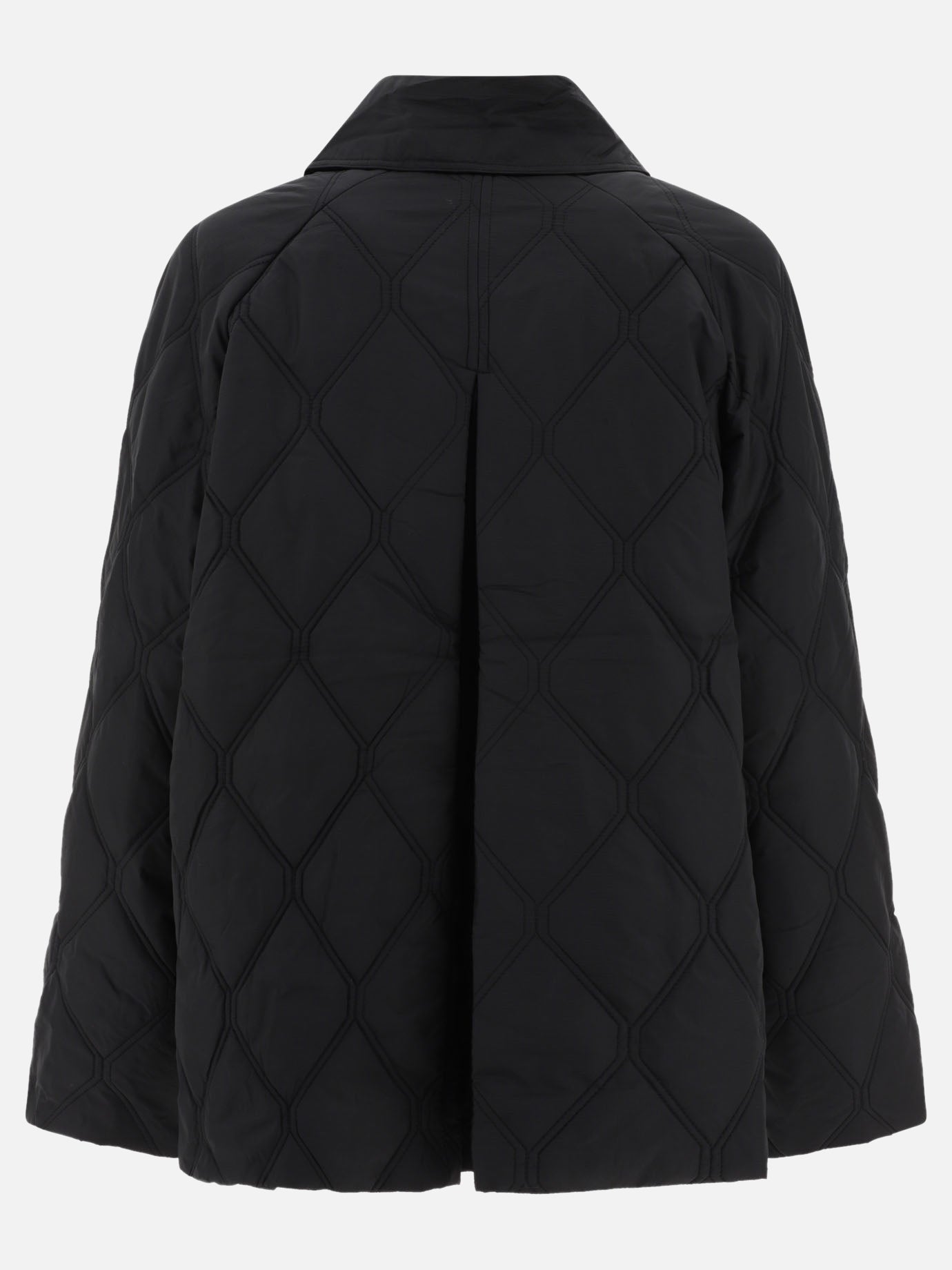 Giacche leggere & Trapuntate 100% recycled polyester  Nero - Ganni Donna | PDP | VIETTI Online Store | thumbnail_2