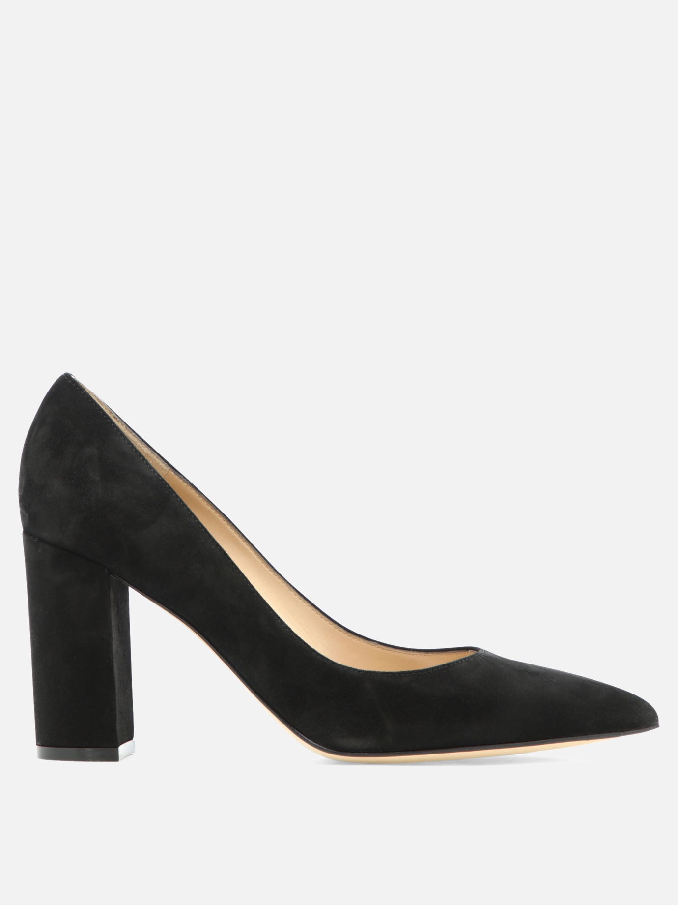 Décolleté 100% suede - 100% leather  Nero - Gianvito Rossi Donna | PDP | VIETTI Online Store | Zoom-Modal

