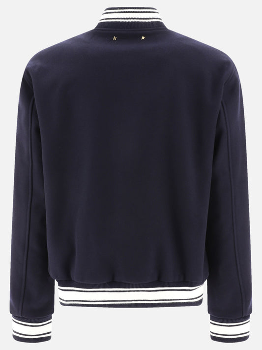 Bomber 72% virgin wool 28% polyamide  Blu - Golden Goose Uomo | PLP | VIETTI Online Store | 2
