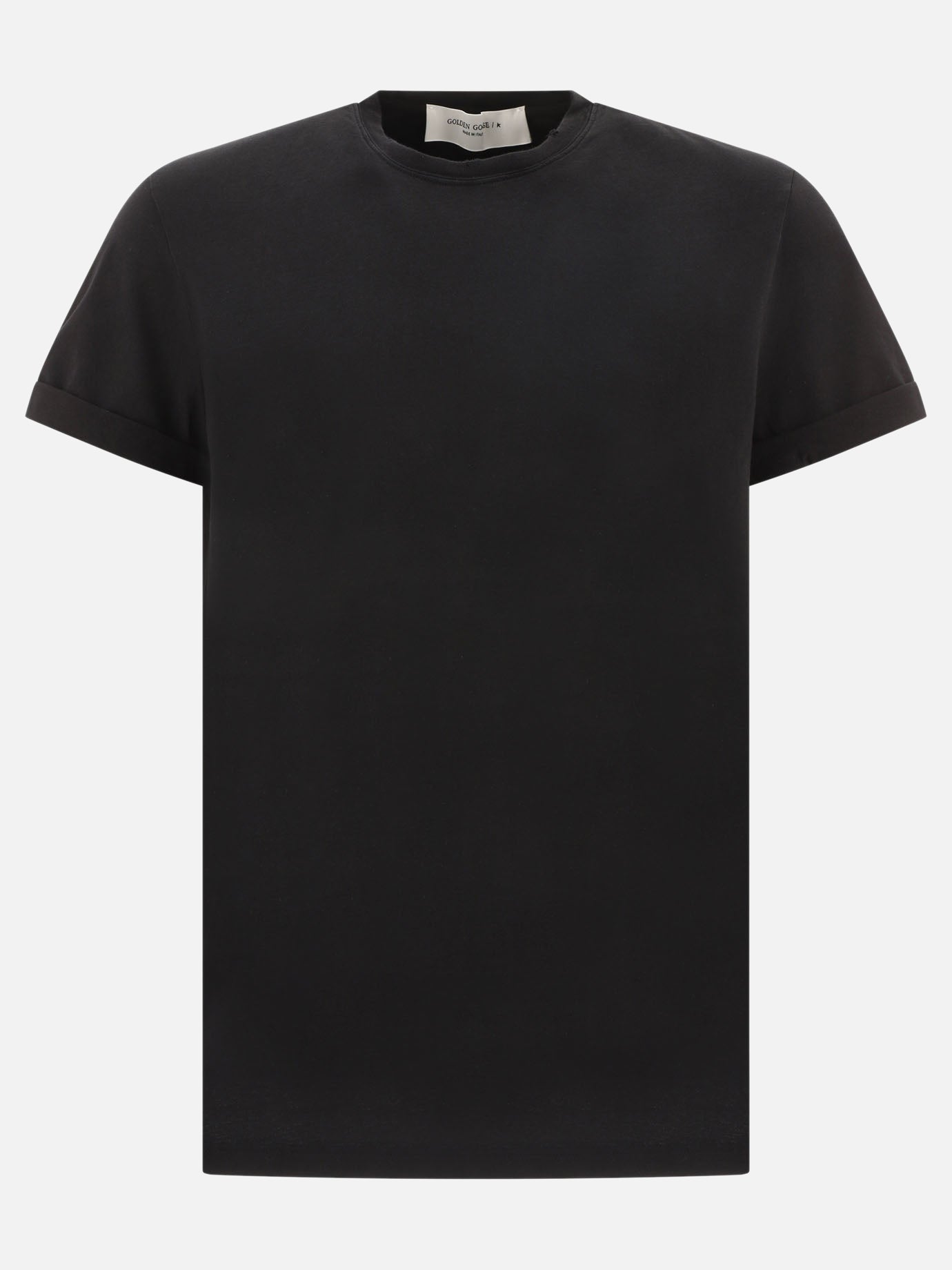 T-shirt girocollo 100% cotton  Nero - Golden Goose Uomo | PDP | VIETTI Online Store | thumbnail