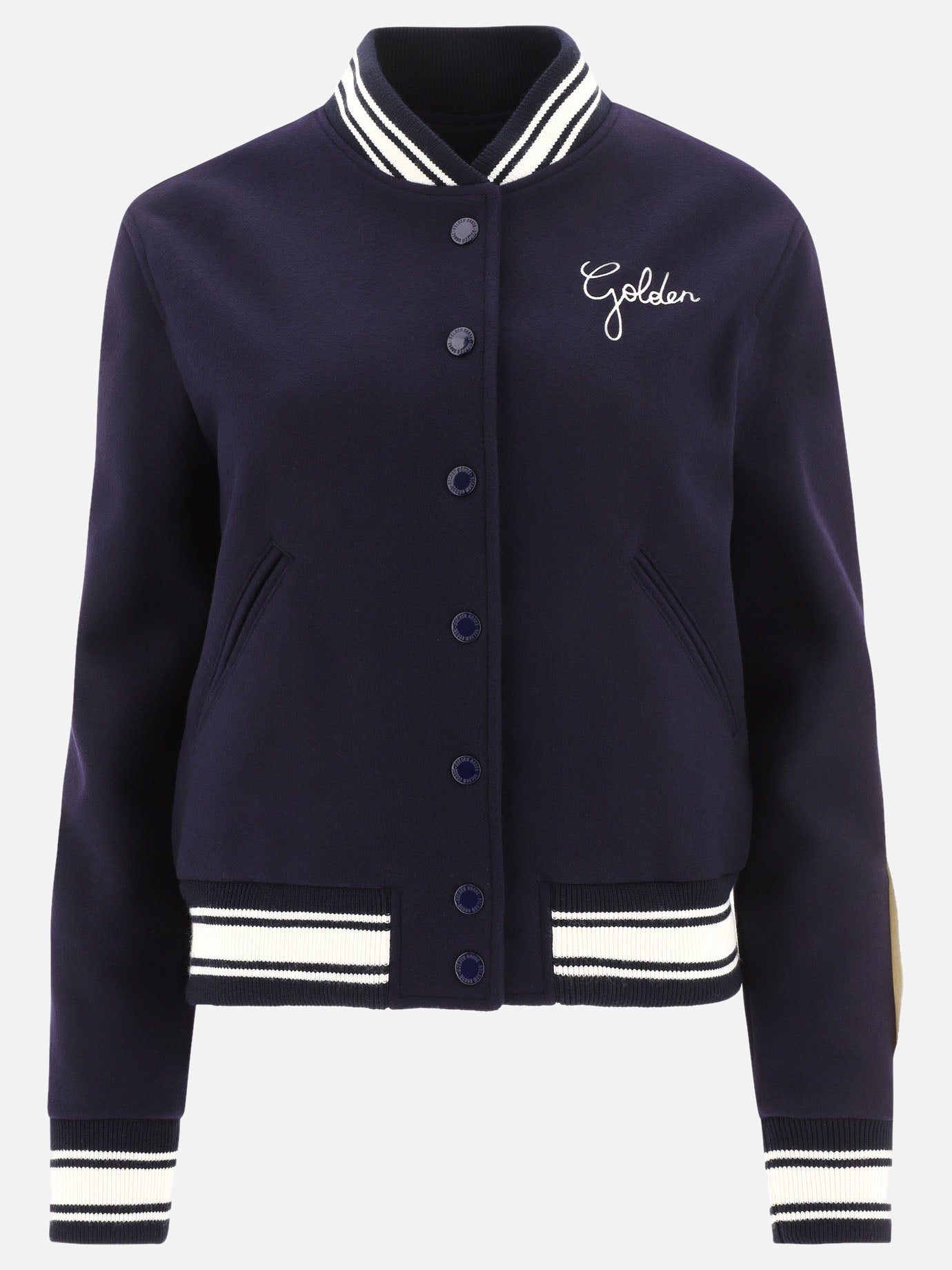 Bomber 72% wool 28% polyamide  Blu - Golden Goose Donna | PDP | VIETTI Online Store | thumbnail