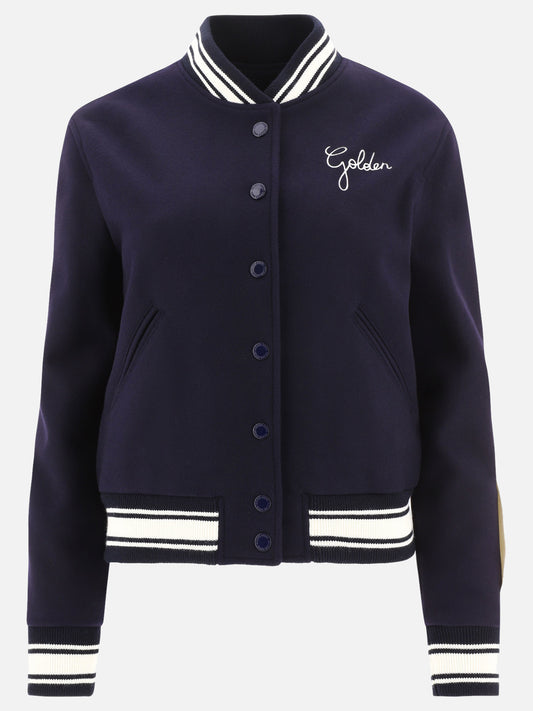 Bomber 72% wool 28% polyamide  Blu - Golden Goose Donna | PLP | VIETTI Online Store 
