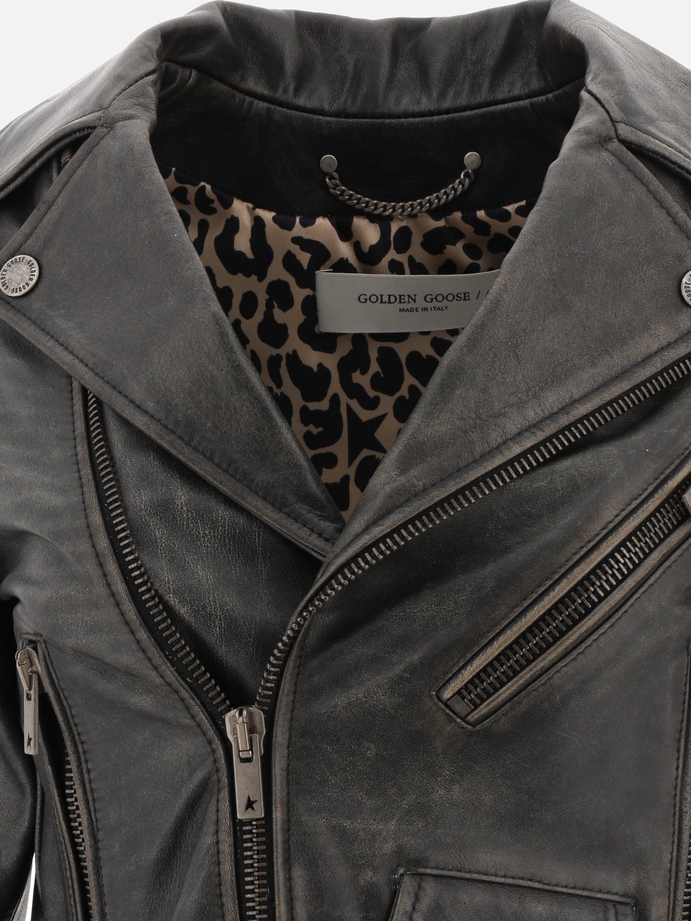Giacche in pelle 100% leather  Nero - Golden Goose Donna | PDP | VIETTI Online Store | thumbnail_3