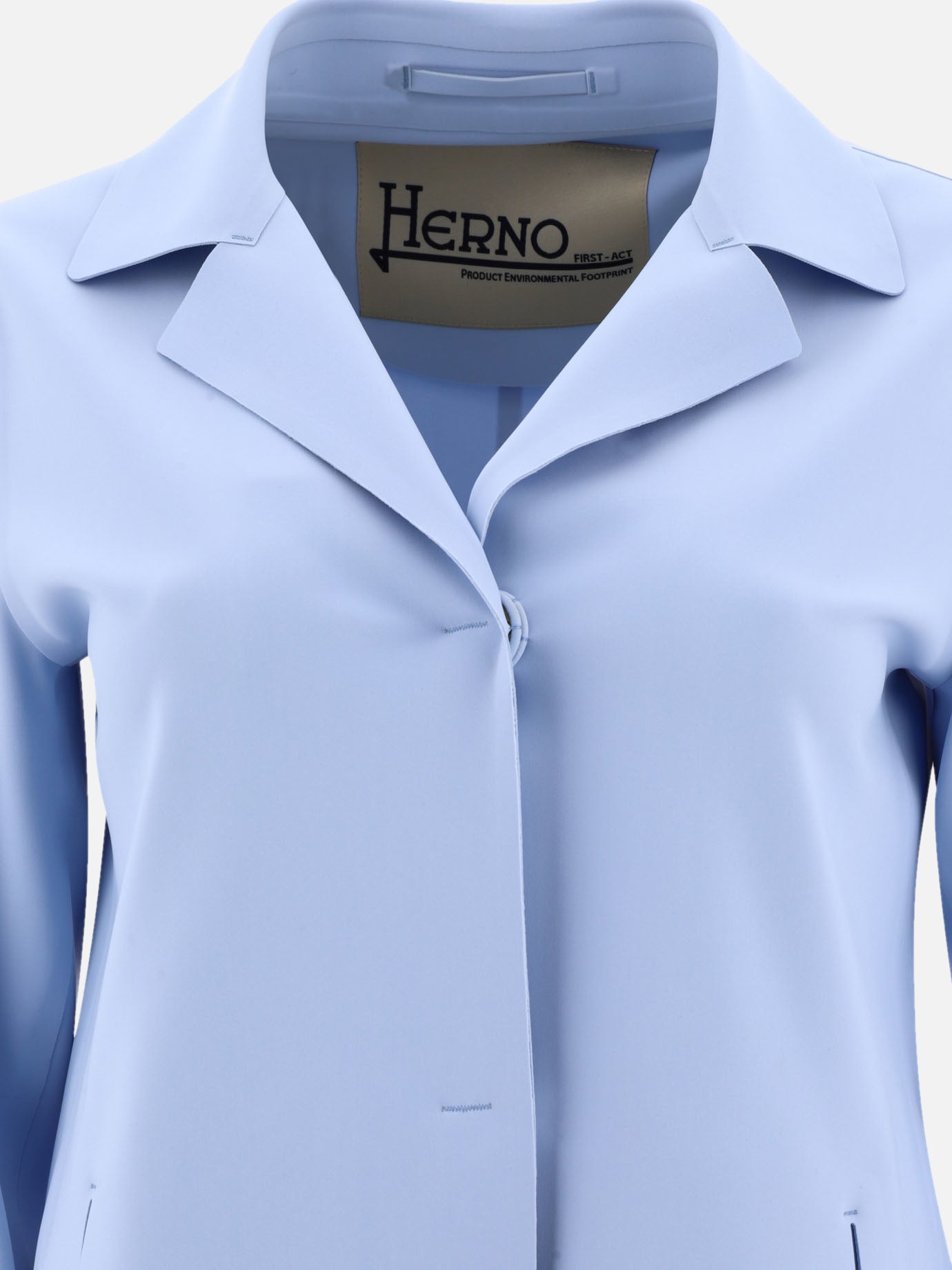 Raincoats & Trench coats 75% polyamide 25% elastane  Light blue - Herno Women | PDP | VIETTI Online Store | thumbnail_3