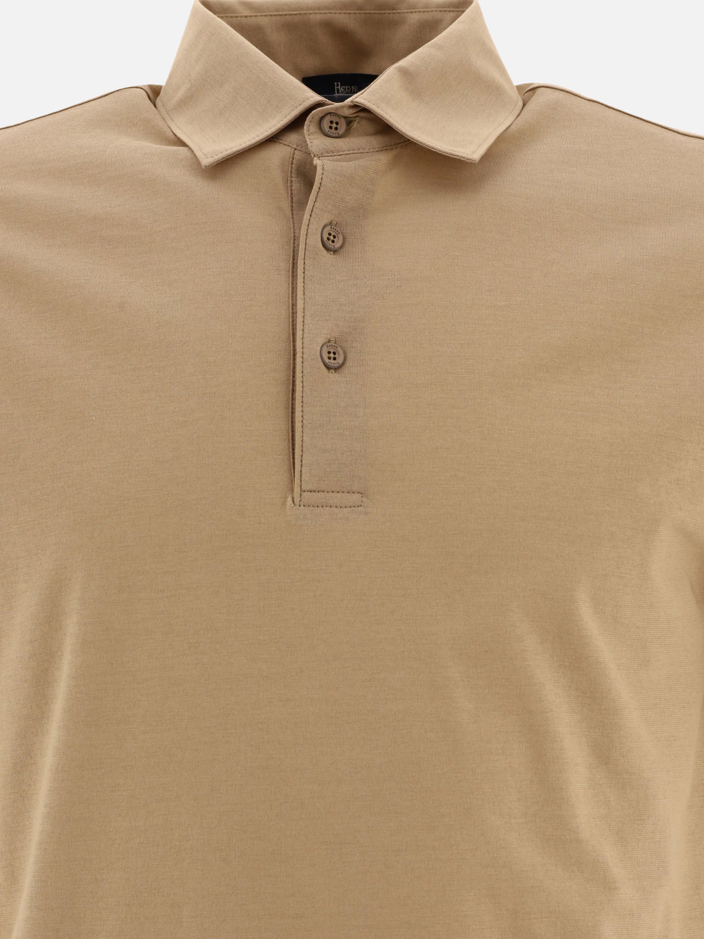 Polo shirts with buttons 100% cotton  Beige - Herno Men | PDP | VIETTI Online Store | Zoom-Modal_3
