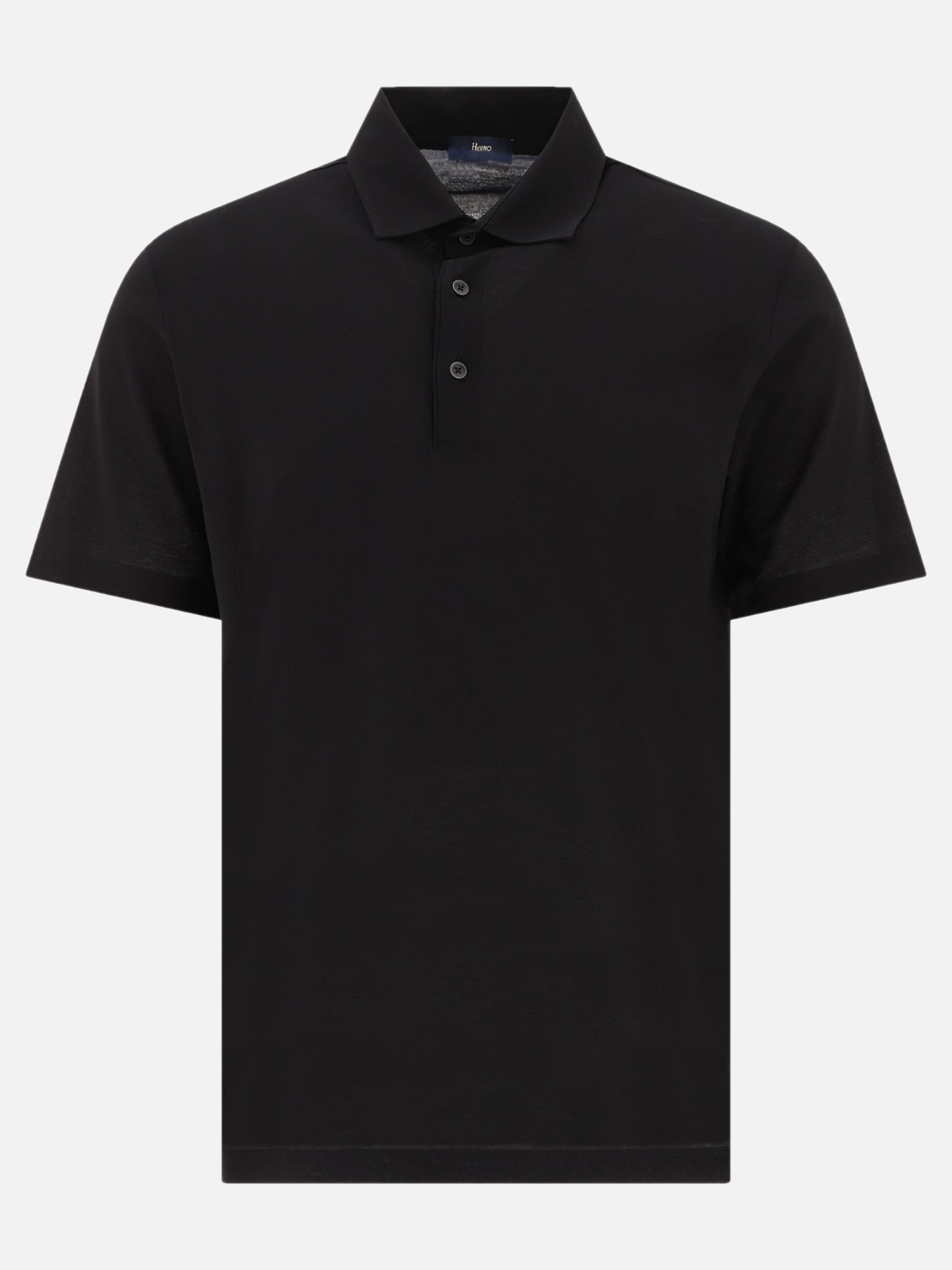 Polo shirts with buttons 100% cotton  Black - Herno Men | PDP | VIETTI Online Store | thumbnail