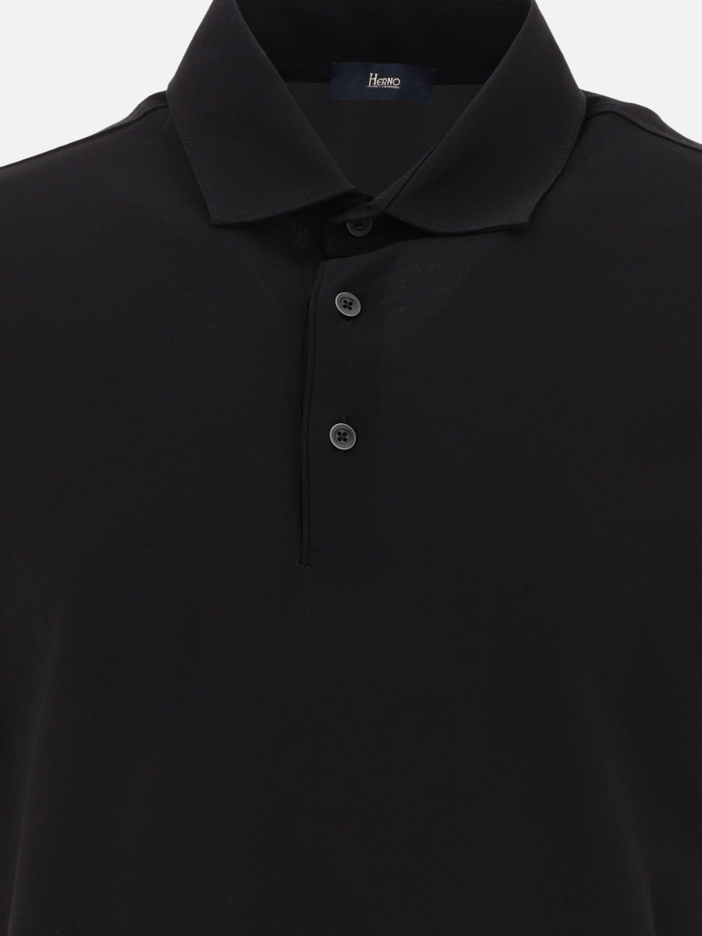 Polo shirts with buttons 100% cotton  Black - Herno Men | PDP | VIETTI Online Store | Zoom-Modal_3
