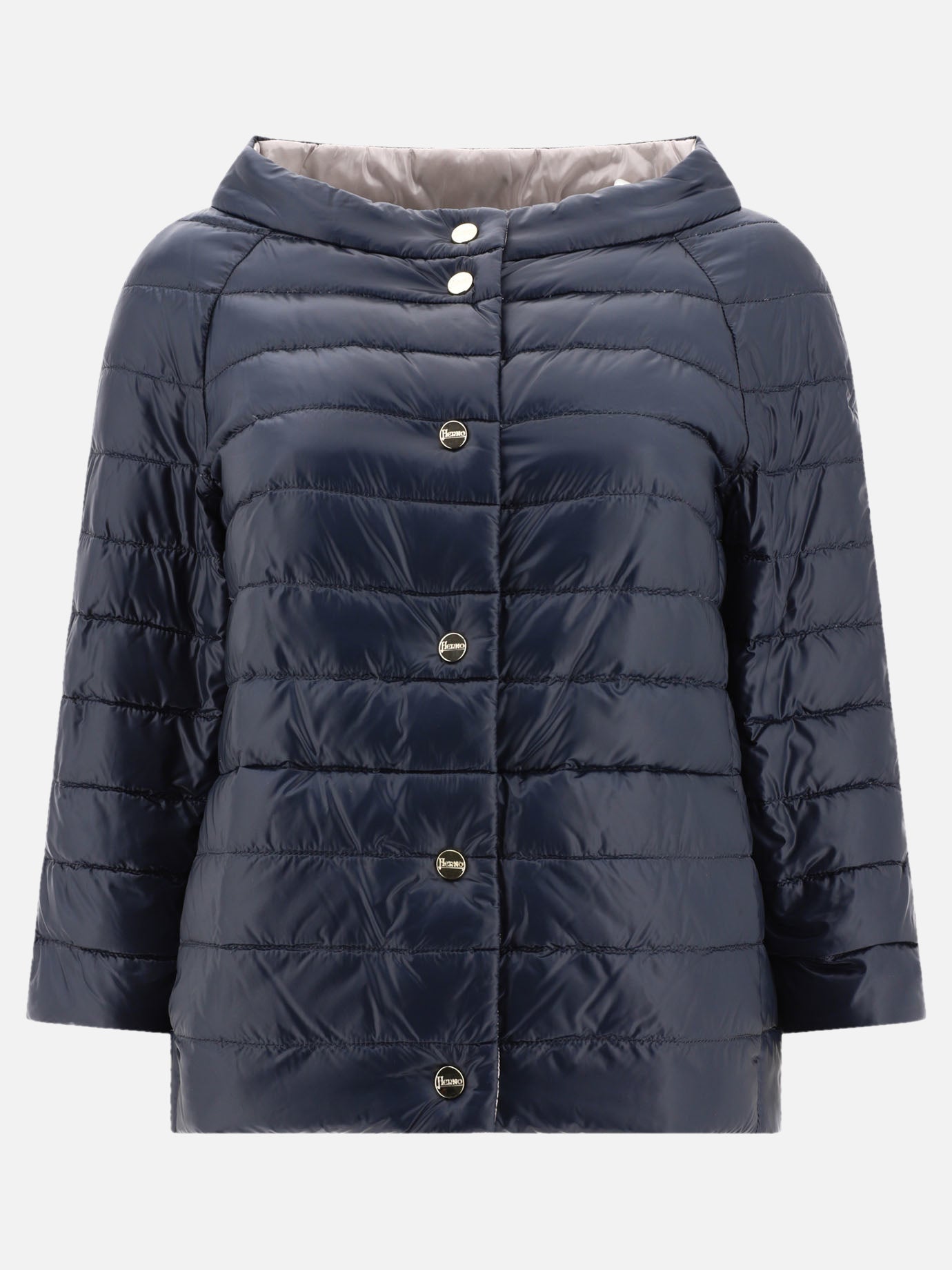 Piumini corti Solid colour  Blu - Herno Donna | PDP | VIETTI Online Store | thumbnail