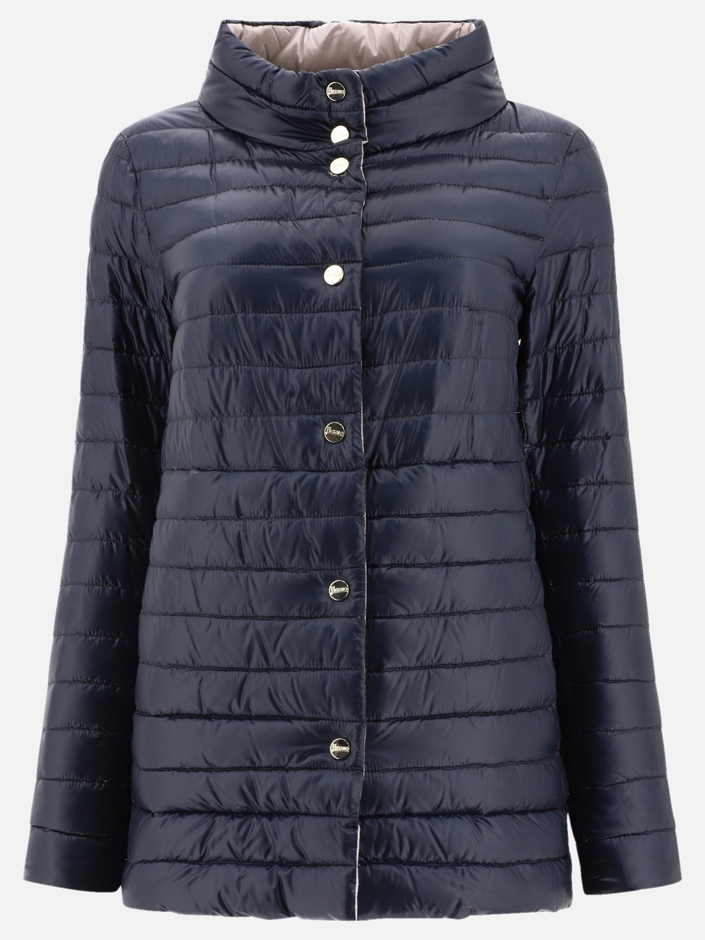 Piumini corti 100% polyamide - Padding: down and feathers  Blu - Herno Donna | PDP | VIETTI Online Store | thumbnail