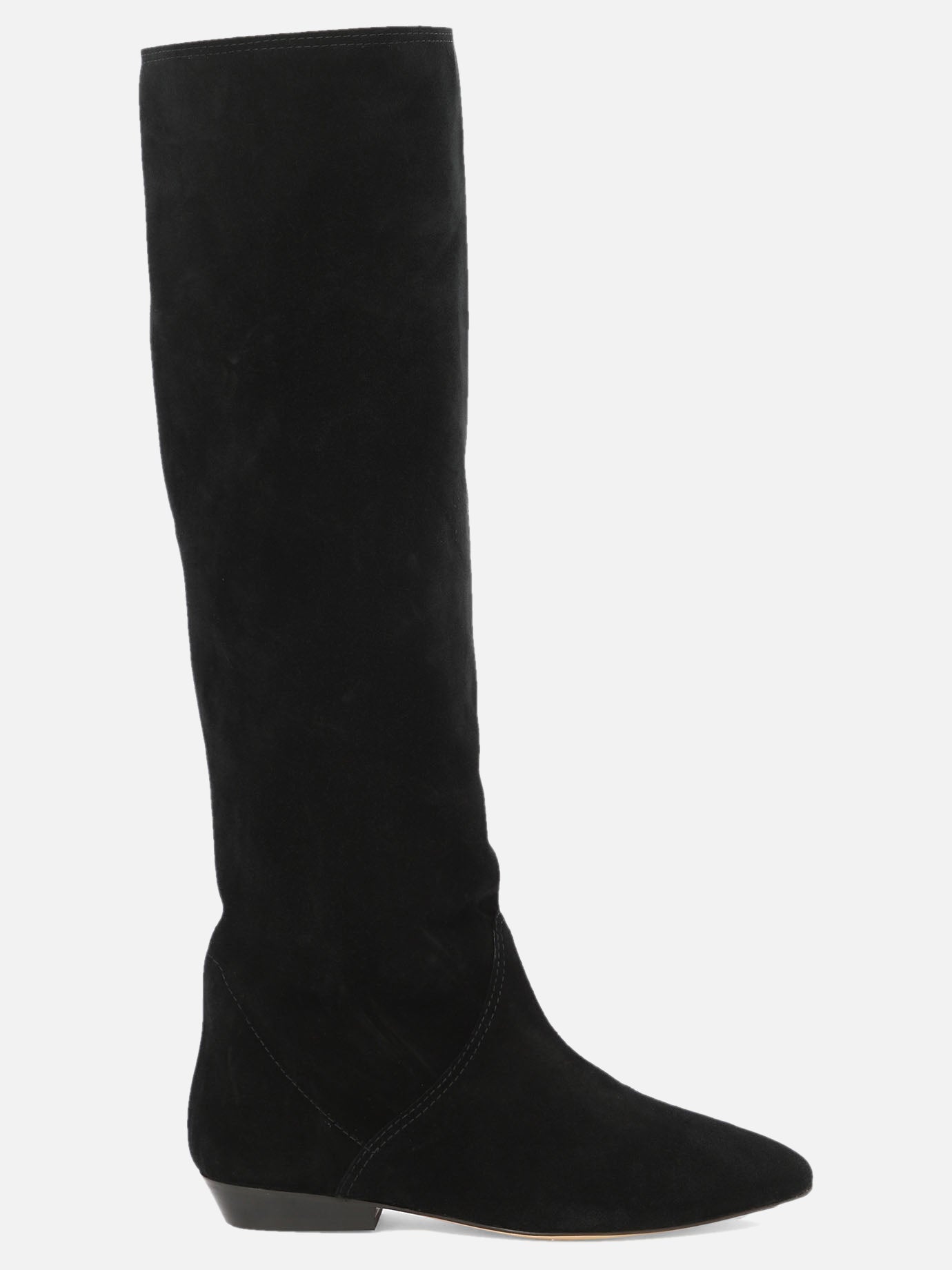 Knee-high 100% suede - 100% leather  Black - Isabel Marant Women | PDP | VIETTI Online Store | thumbnail