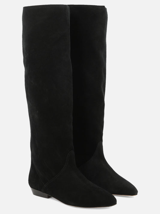 Knee-high 100% suede - 100% leather  Black - Isabel Marant Women | PLP | VIETTI Online Store | 2
