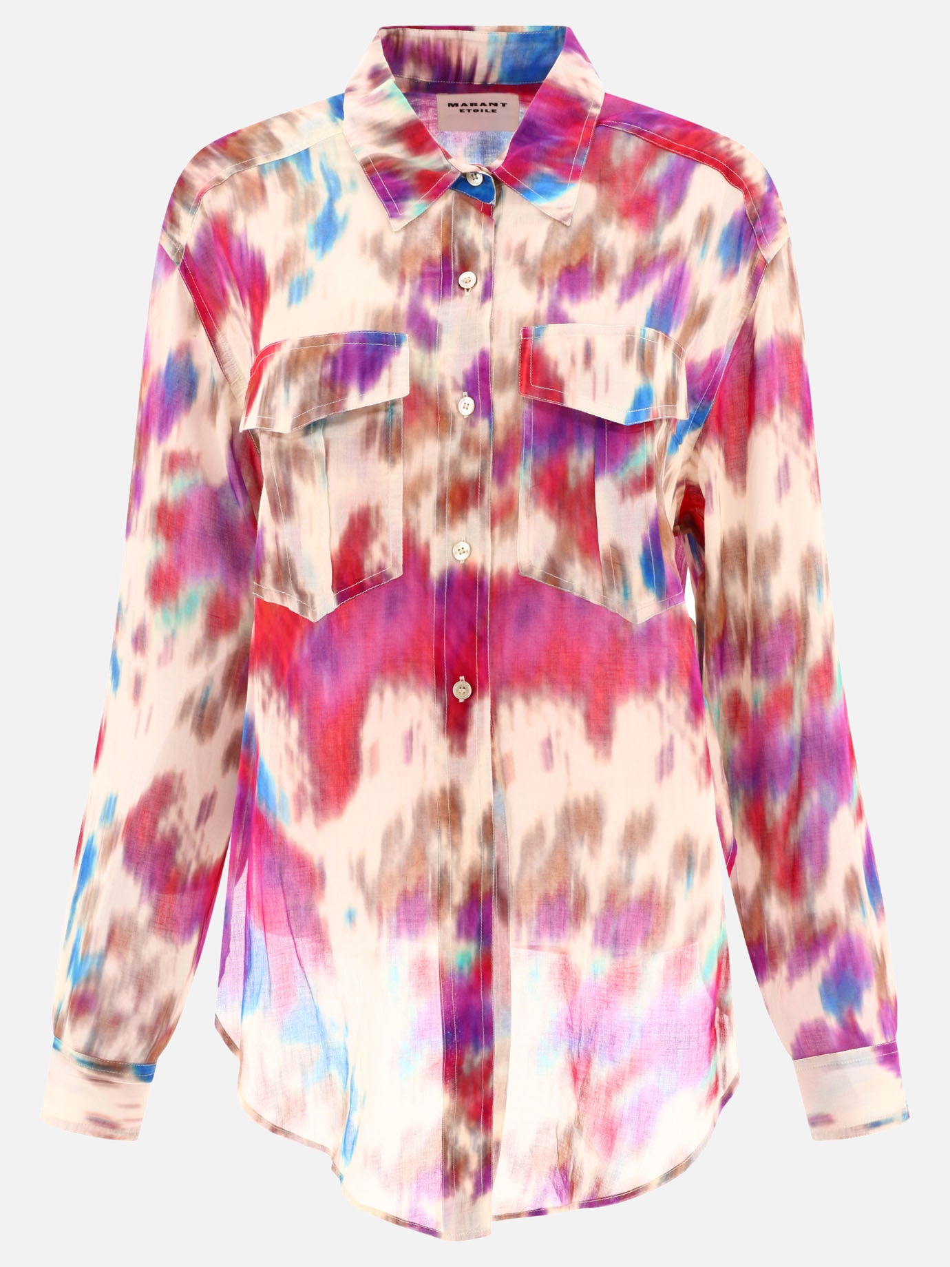 Casual shirts 100% cotton  Fuchsia - Marant Étoile Women | PDP | VIETTI Online Store | Zoom-Modal
