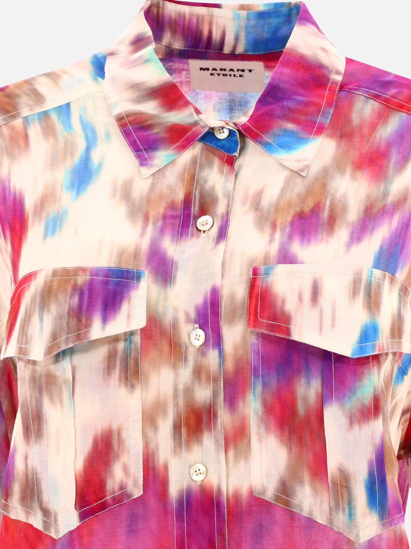 Casual shirts 100% cotton  Fuchsia - Marant Étoile Women | PDP | VIETTI Online Store | Zoom-Modal_3
