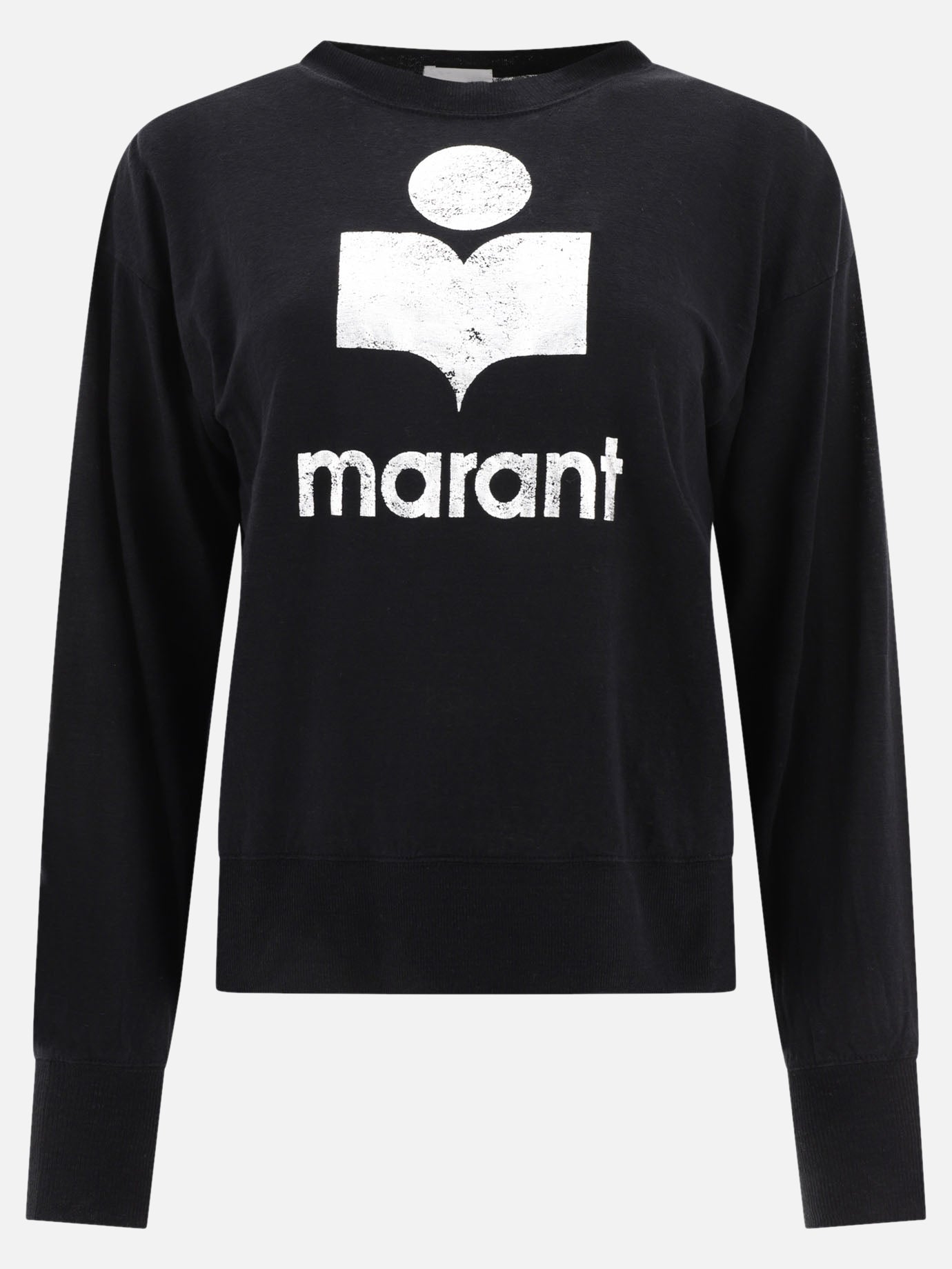 Crewneck t-shirts 100% linen  Black - Isabel Marant Women | PDP | VIETTI Online Store | Zoom-Modal
