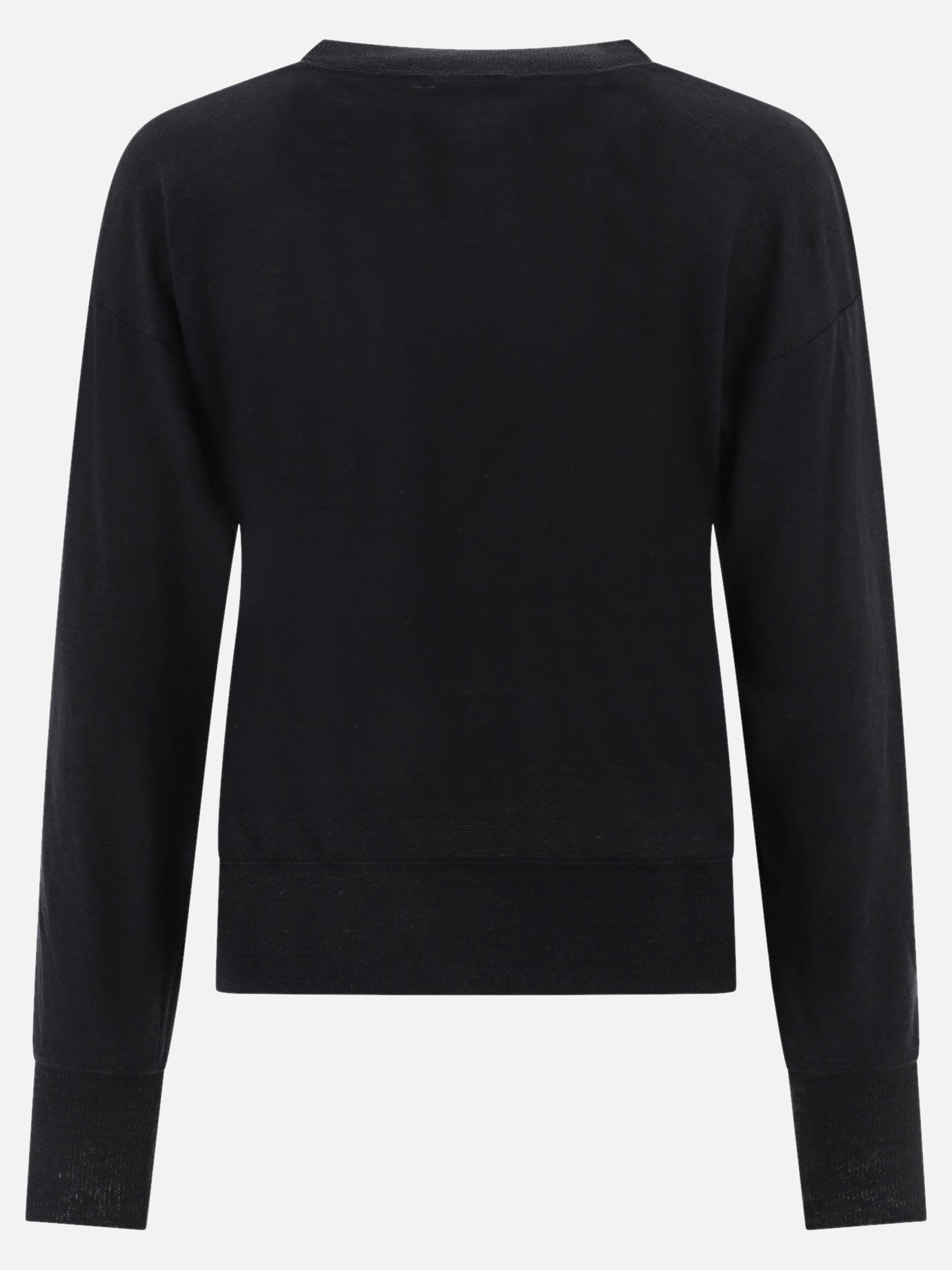 Crewneck t-shirts 100% linen  Black - Isabel Marant Women | PDP | VIETTI Online Store | thumbnail_2