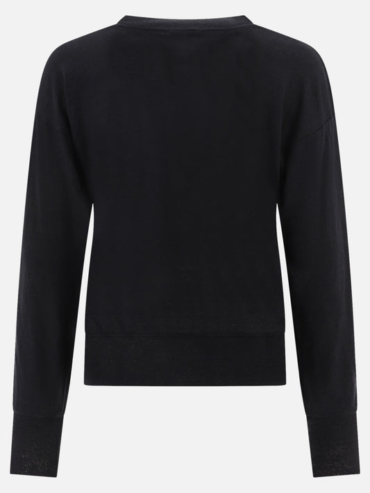 Crewneck t-shirts 100% linen  Black - Isabel Marant Women | PLP | VIETTI Online Store | 2
