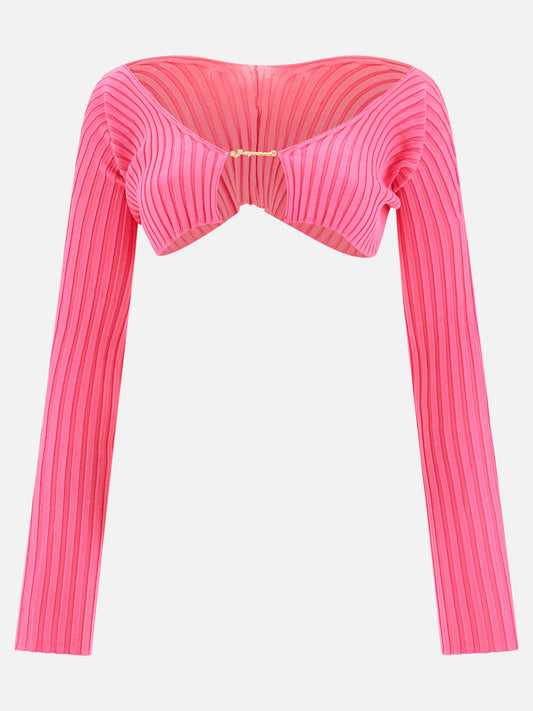 Cardigan 213KN108  Fucsia - Jacquemus Donna | PLP | VIETTI Online Store 
