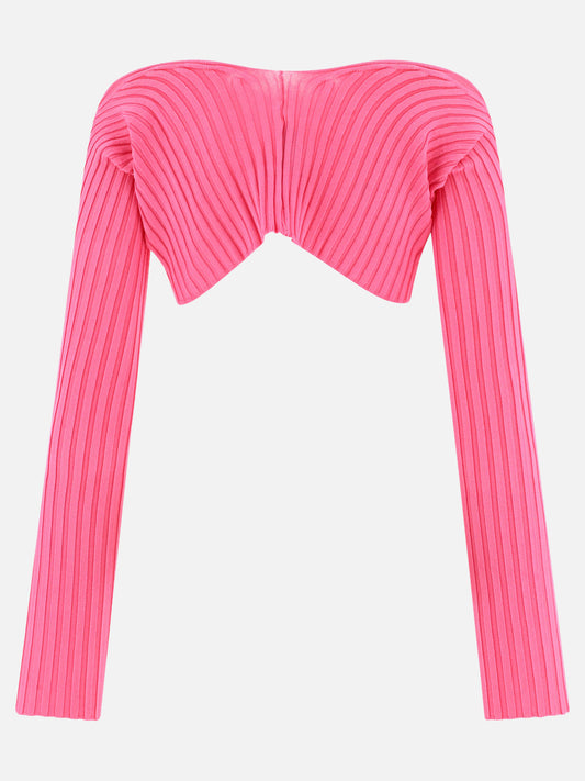 Cardigan 213KN108  Fucsia - Jacquemus Donna | PLP | VIETTI Online Store | 2
