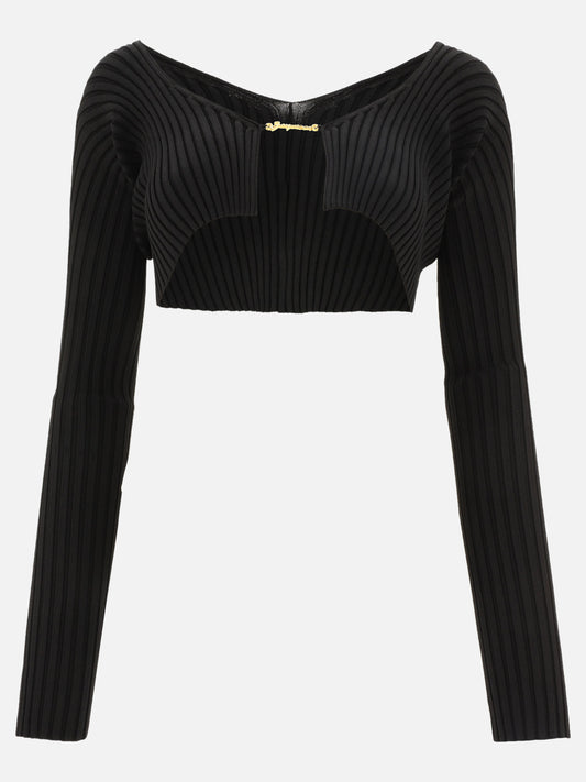 Cardigan 213KN108  Nero - Jacquemus Donna | PLP | VIETTI Online Store 
