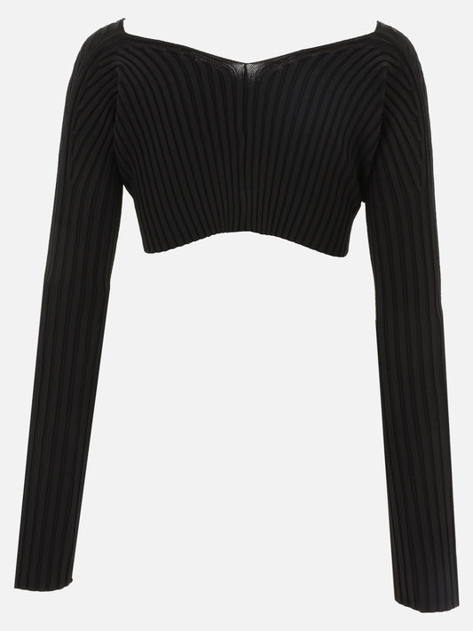 Cardigan 213KN108  Nero - Jacquemus Donna | PLP | VIETTI Online Store | 2
