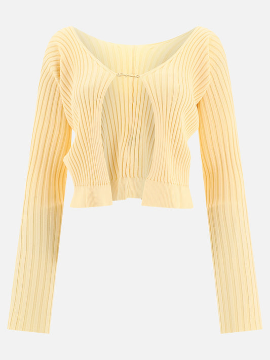 Cardigan 223KN500  Giallo - Jacquemus Donna | PLP | VIETTI Online Store 
