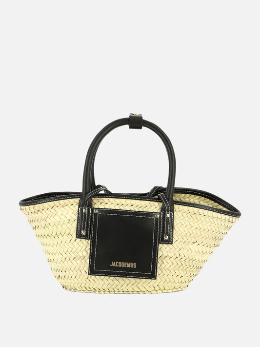 Medium bags 100% palm leaves  Black - Jacquemus Women | PLP | VIETTI Online Store 

