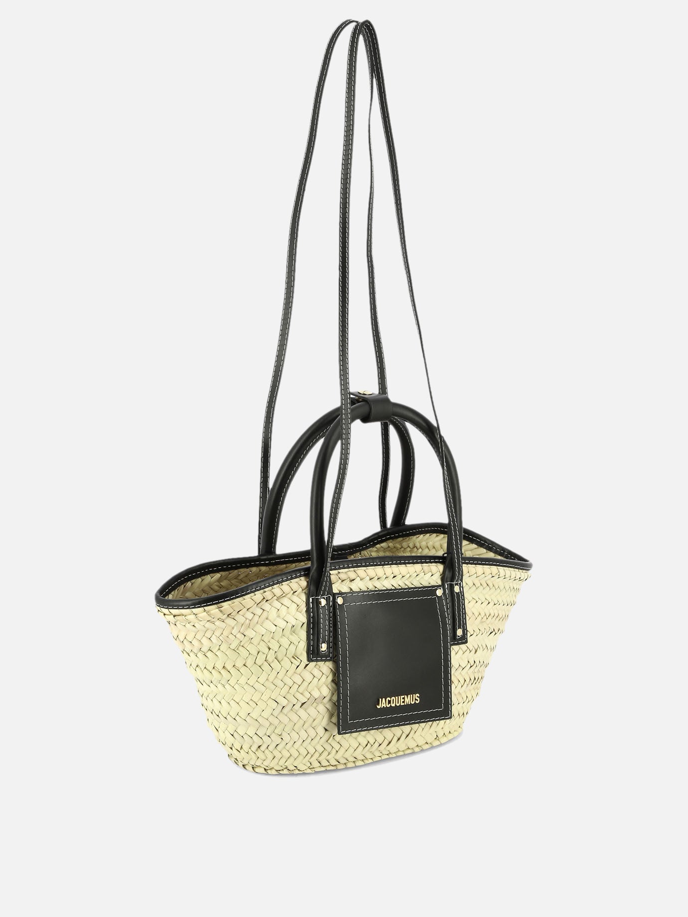 Medium bags 100% palm leaves  Black - Jacquemus Women | PDP | VIETTI Online Store | thumbnail_2