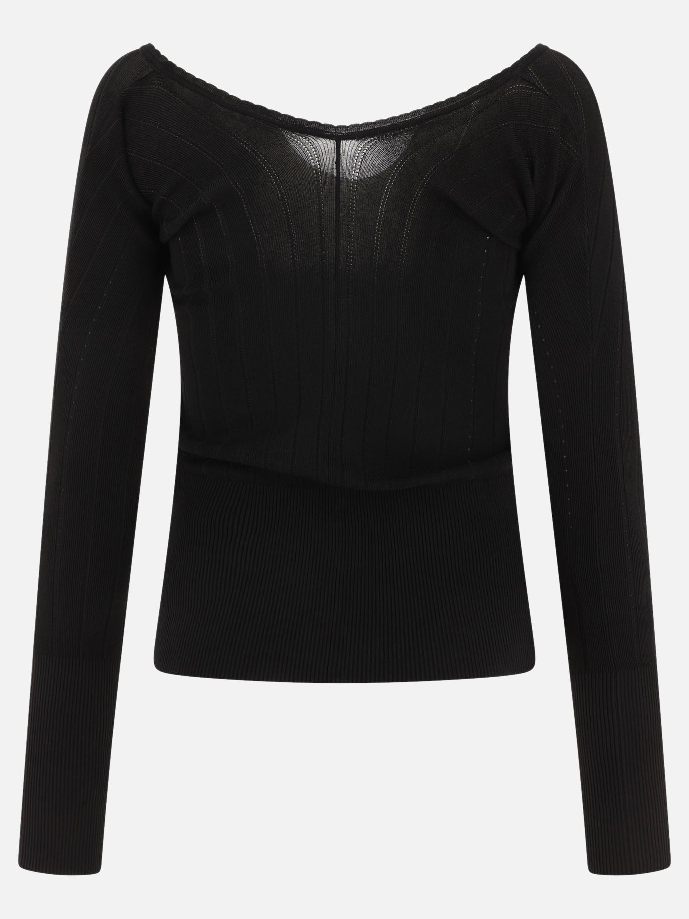 Top casual 241KN357  Nero - Jacquemus Donna | PDP | VIETTI Online Store | Zoom-Modal_2
